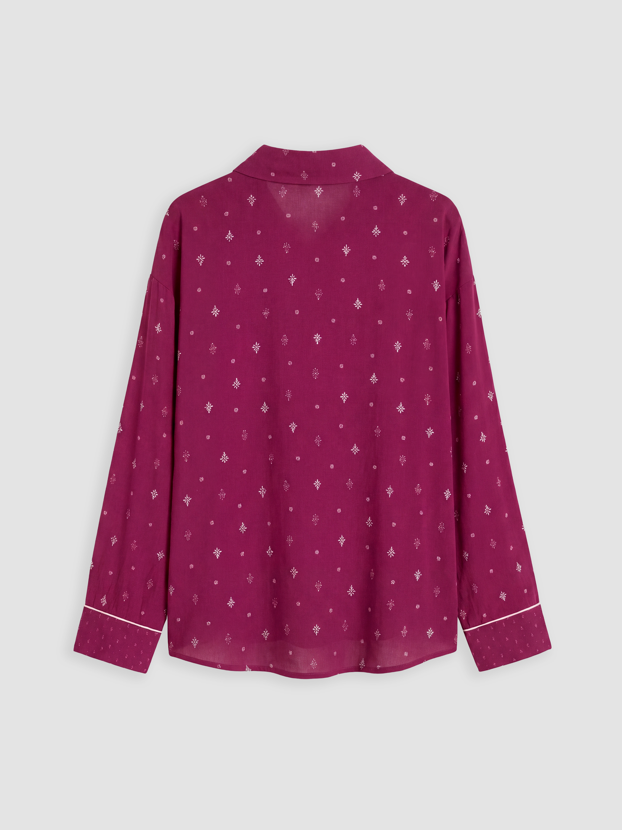 LCW DREAM Gömlek Yaka Desenli Kadın Pijama Takım görsel 8