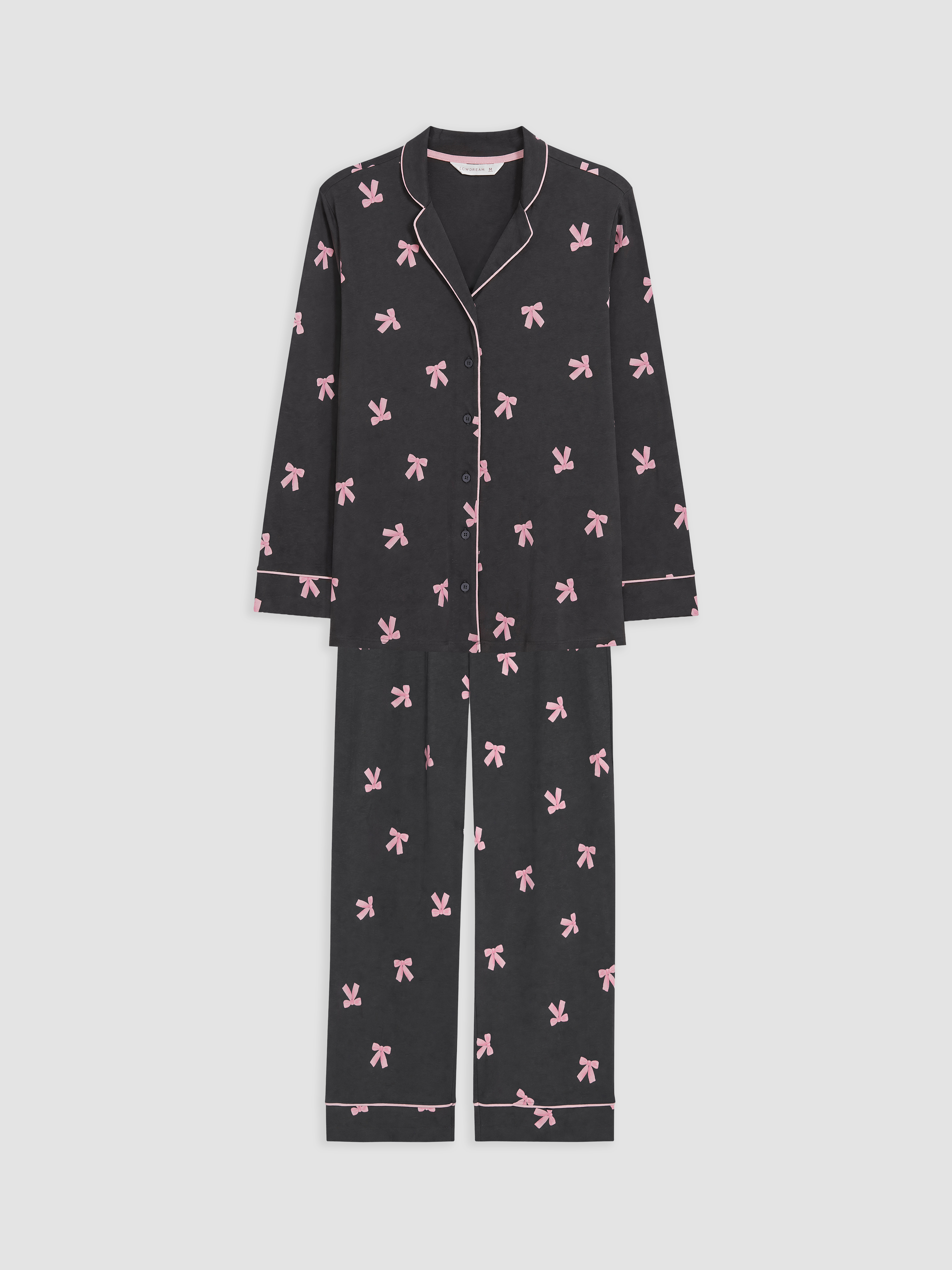 LCW DREAM Gömlek Yaka Desenli Hamile Pijama Takımı görsel 5