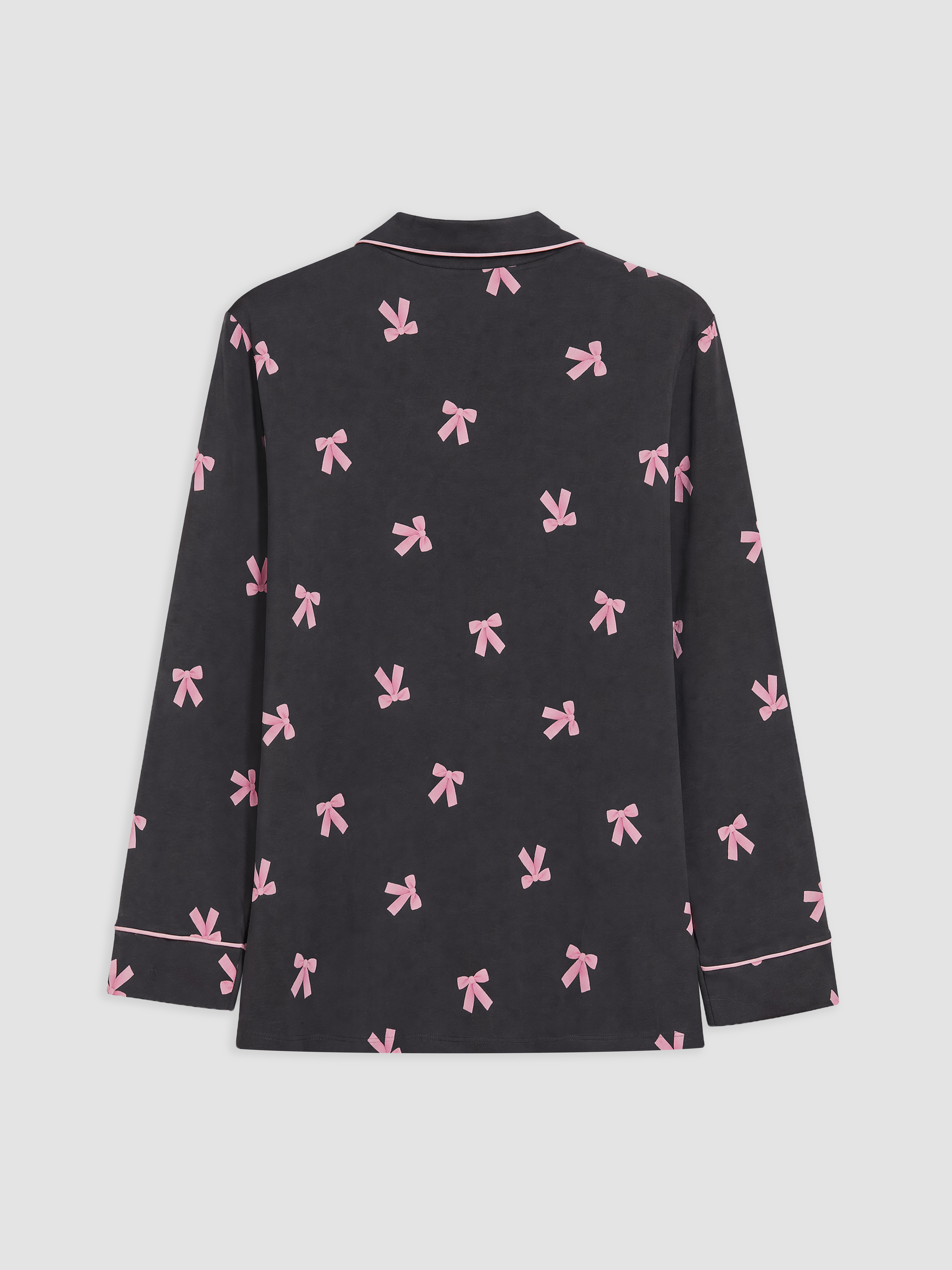 LCW DREAM Gömlek Yaka Desenli Hamile Pijama Takımı görsel 7