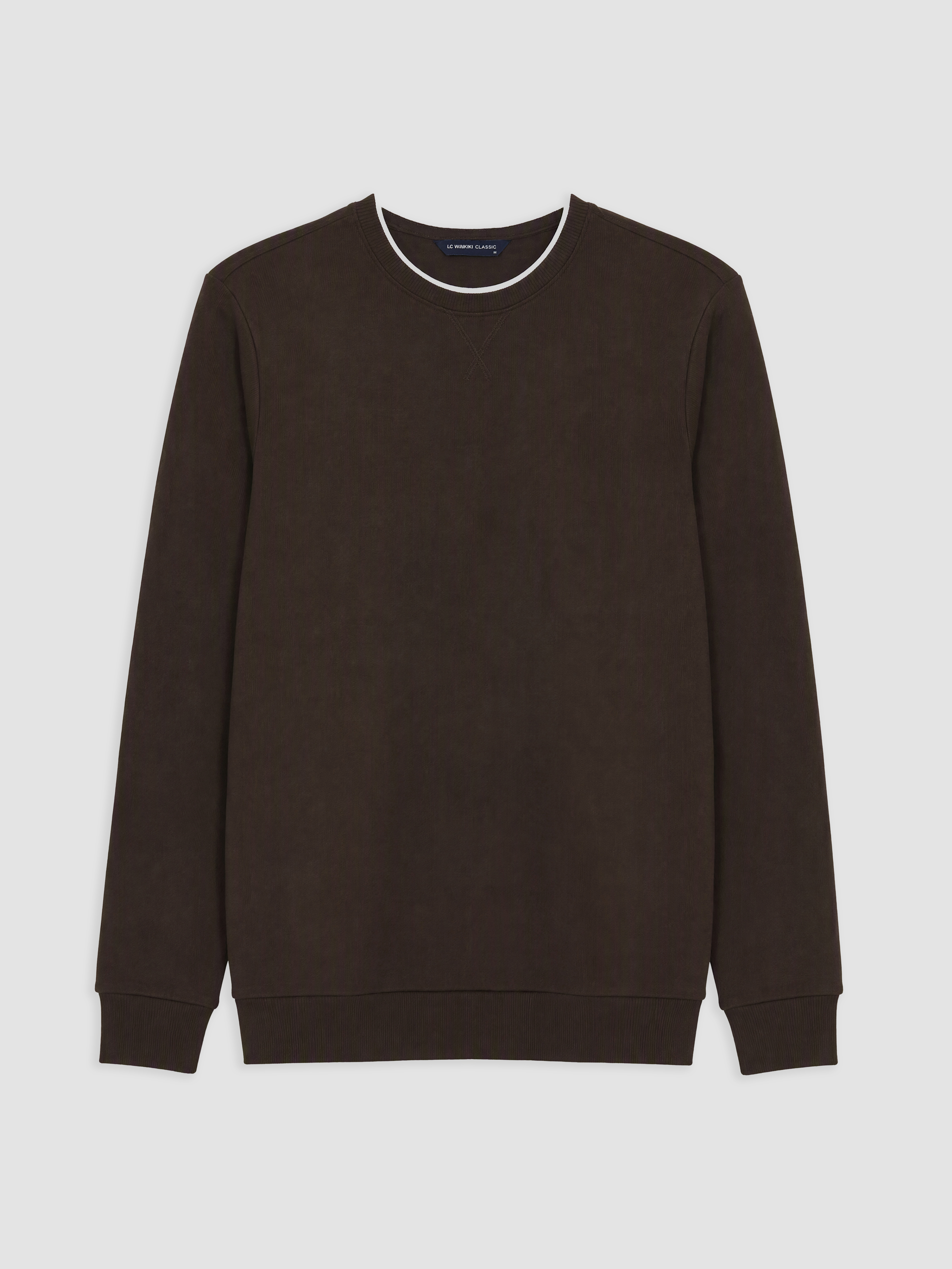 LCWAIKIKI Classic Bisiklet Yaka Erkek Sweatshirt görsel 4