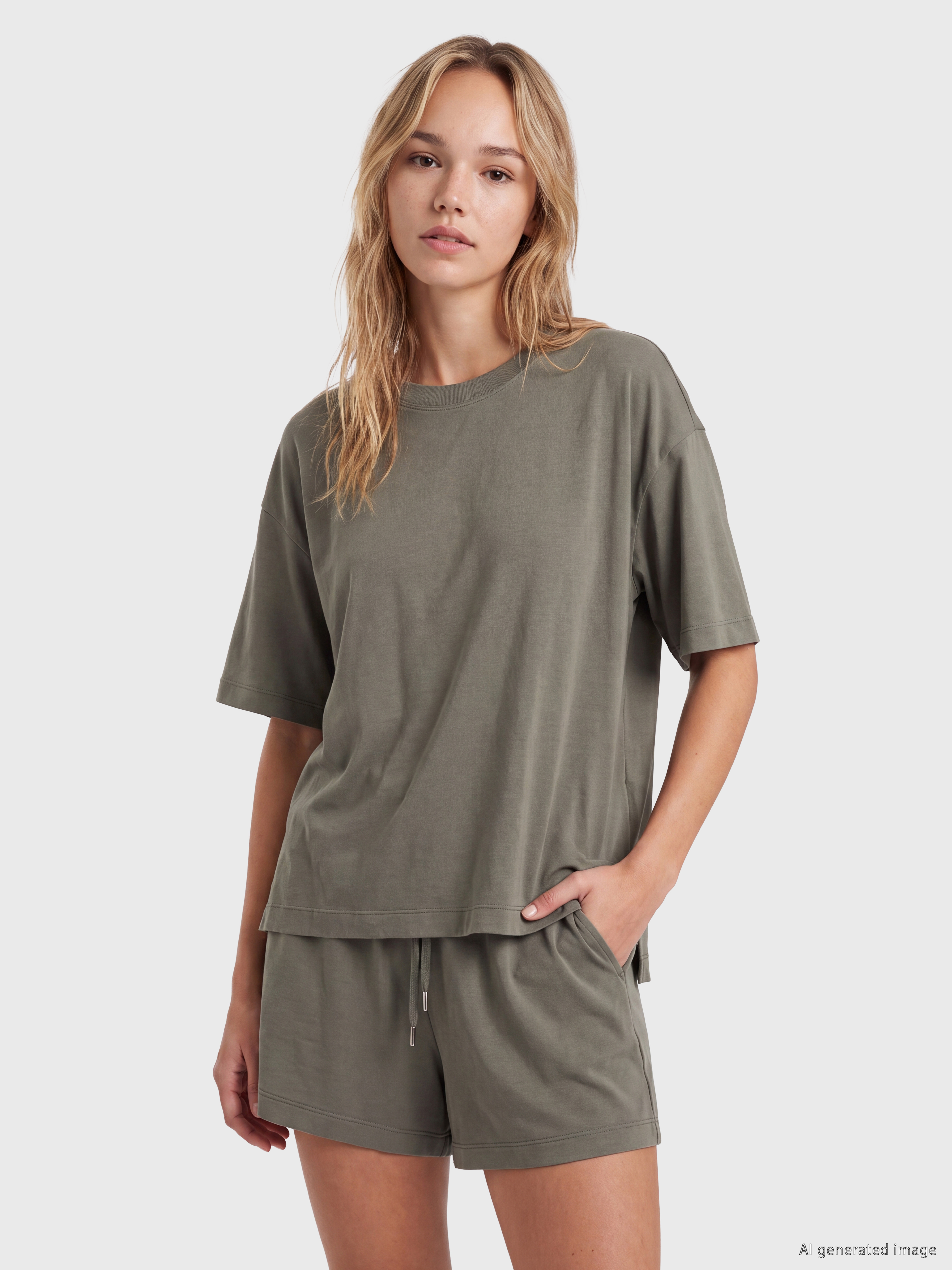 LCW DREAM Modal Karışımlı Kadın Şortlu Pijama Takımı