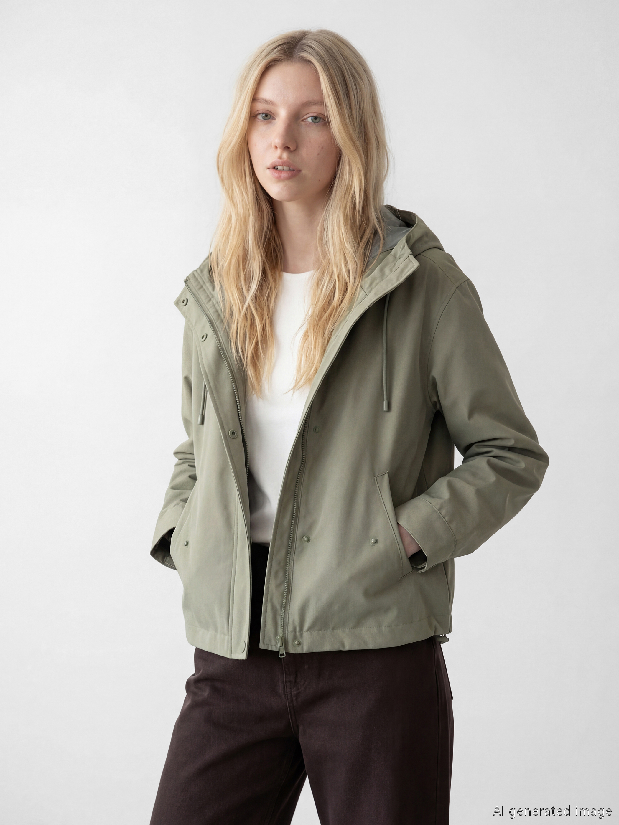 XSIDE Kapüşonlu Oversize Kadın Ceket