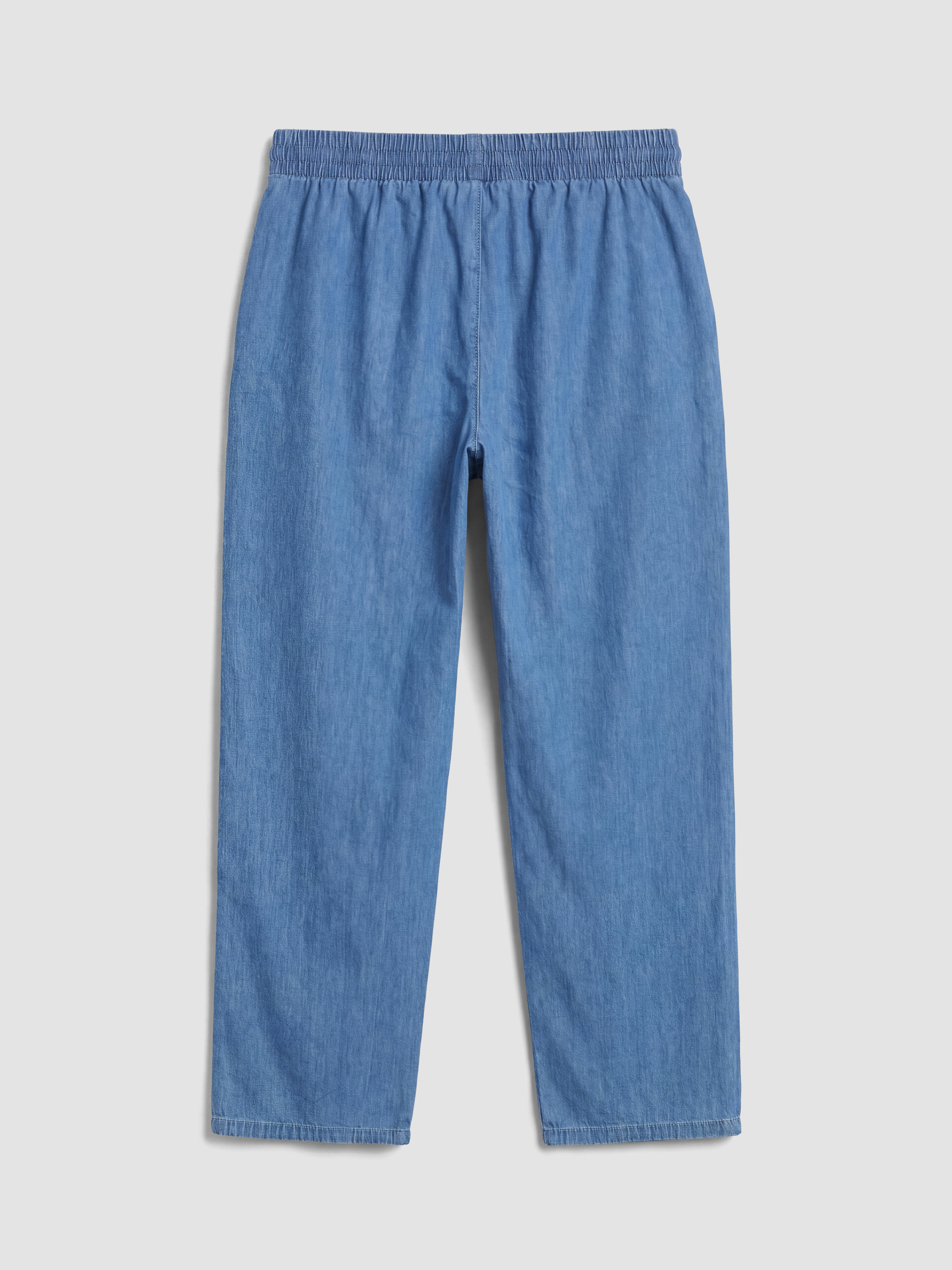 LCWAIKIKI Classic Beli Lastikli Mom Fit Kadın Jean Pantolon görsel 7