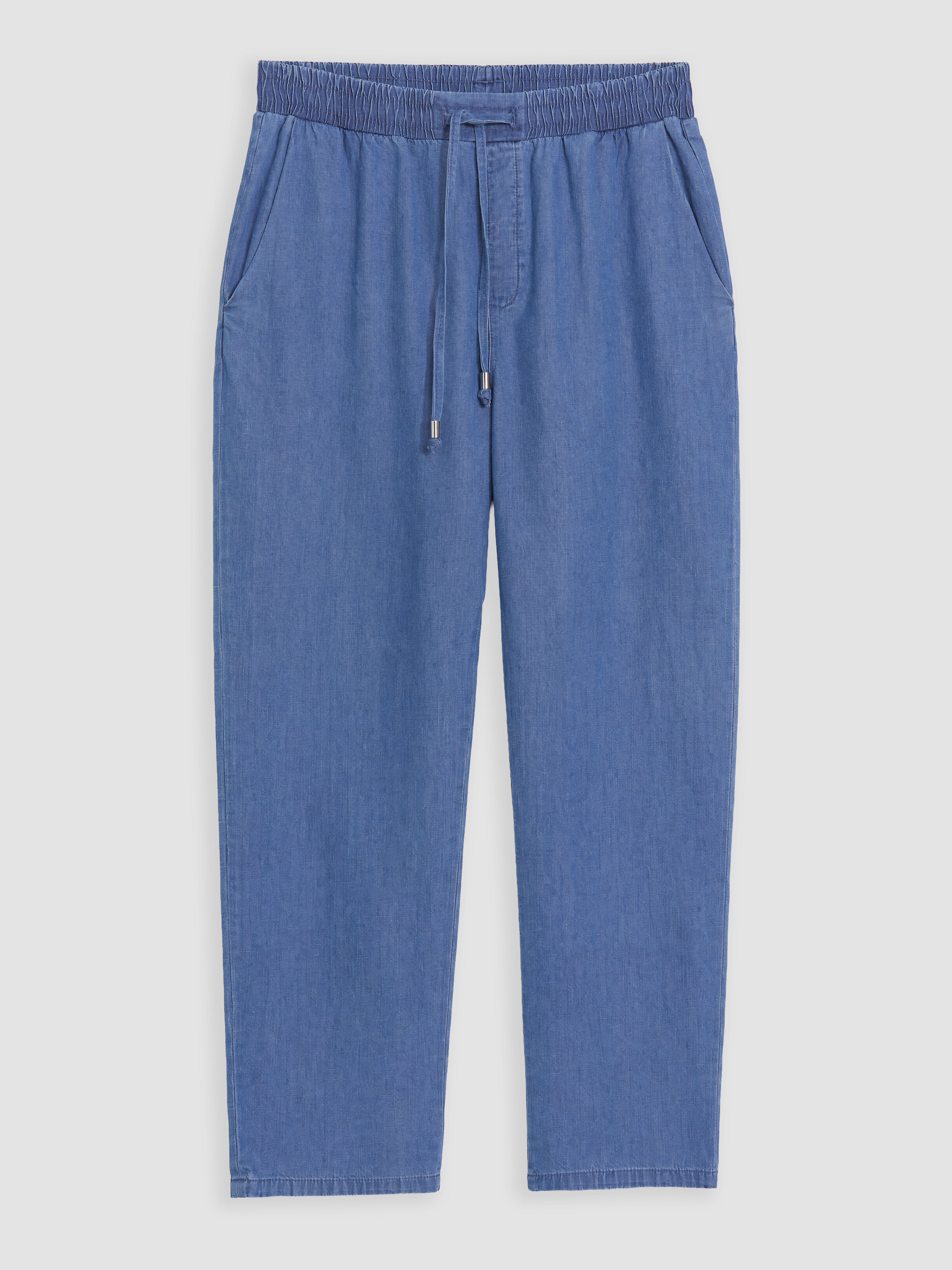 LCWAIKIKI Classic Beli Lastikli Slim Mom Kadın Jean Pantolon görsel 4