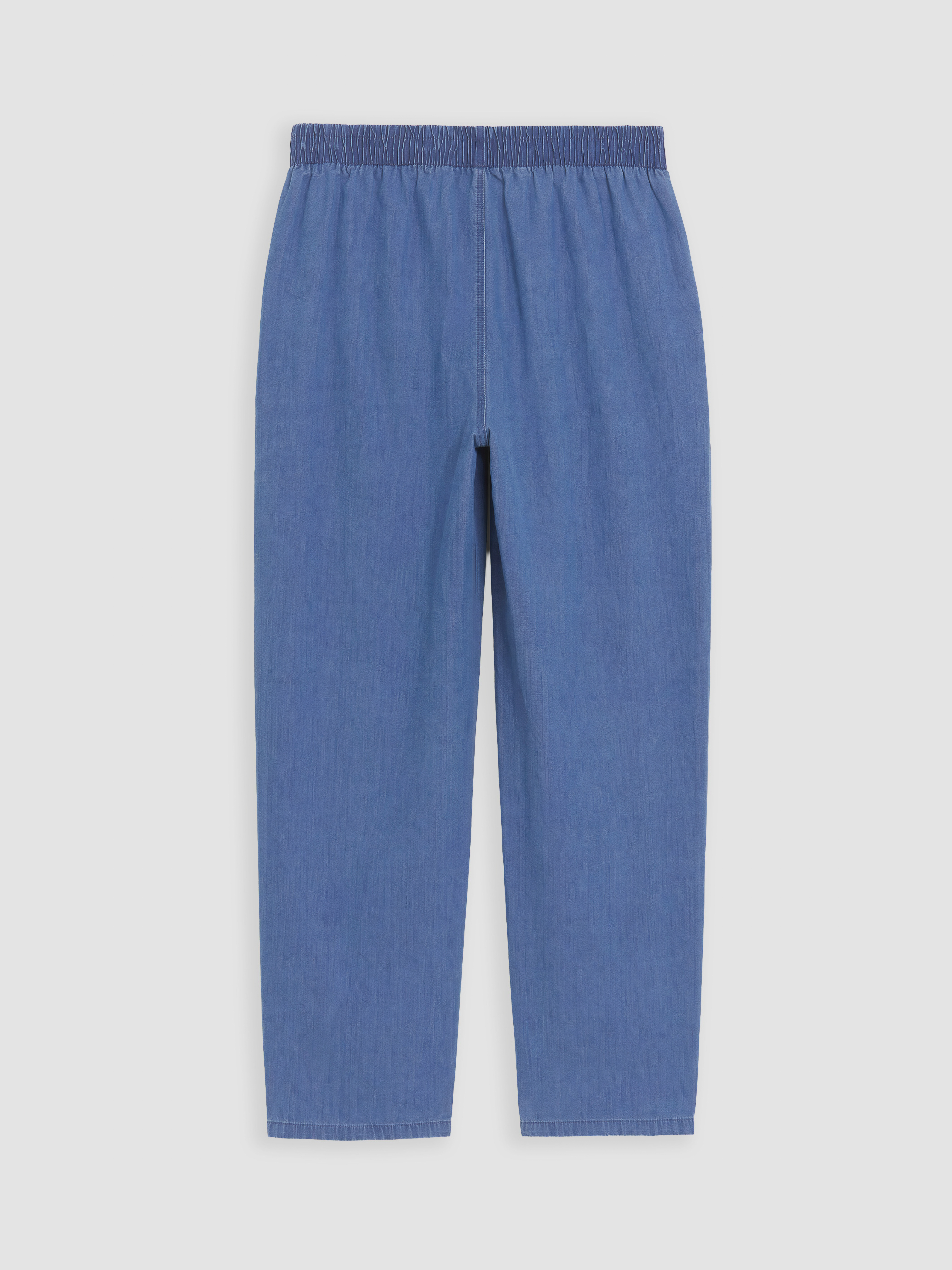 LCWAIKIKI Classic Beli Lastikli Slim Mom Kadın Jean Pantolon görsel 6