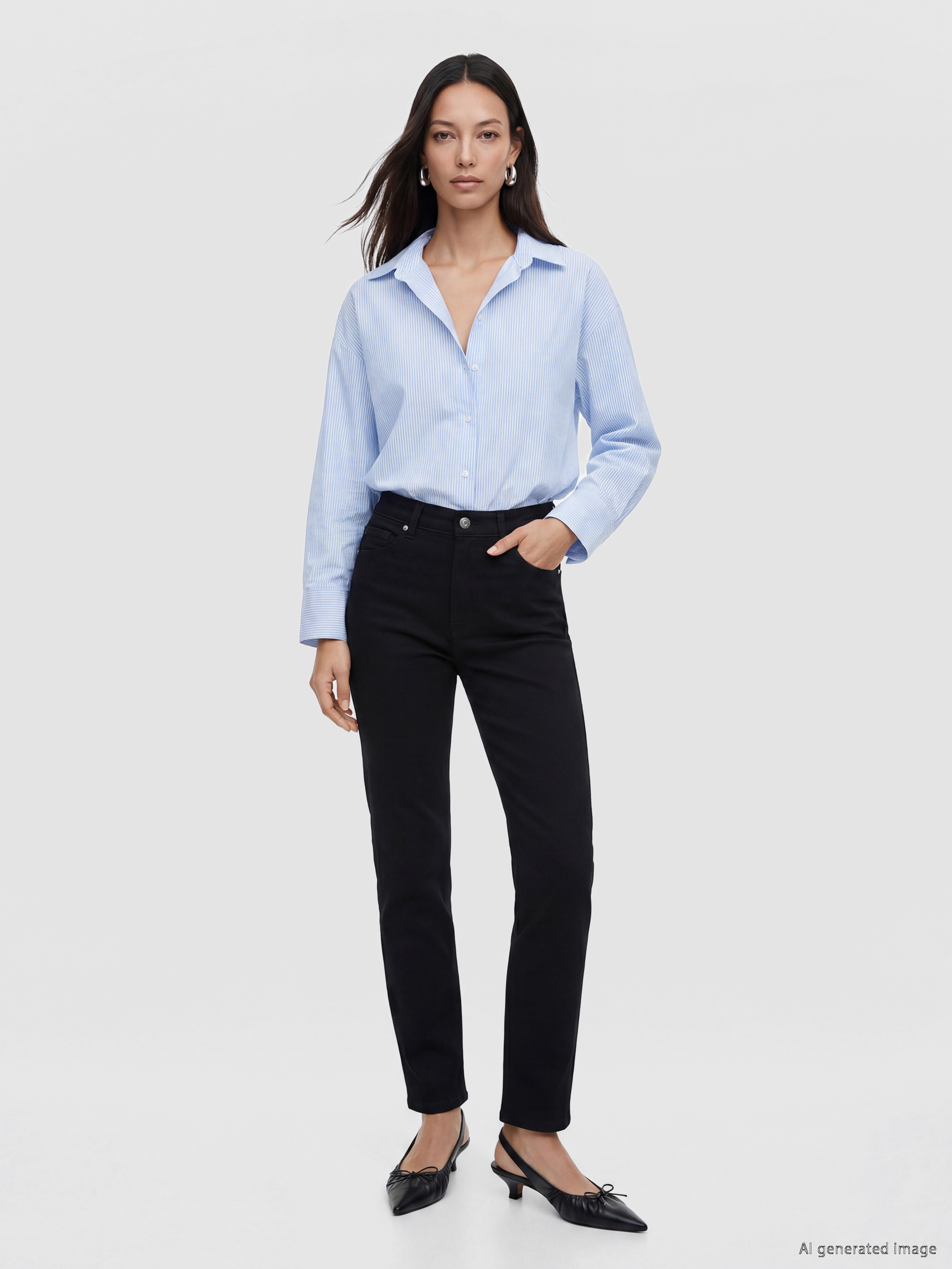 LCWAIKIKI Classic Yüksek Bel Slim Mom Kadın Jean Pantolon