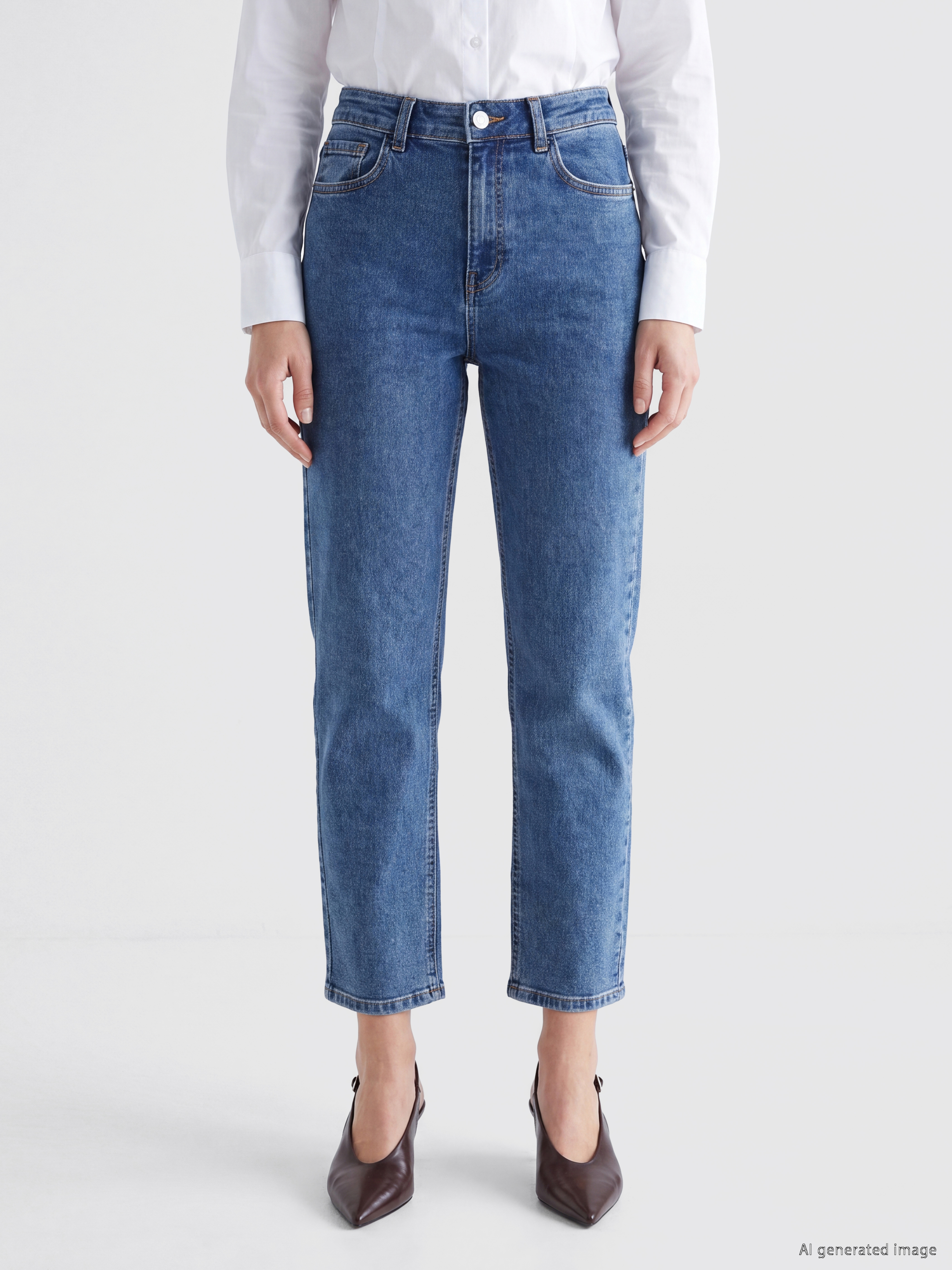 LCWAIKIKI Classic Slim Fit Kadın Jean Pantolon görsel 2