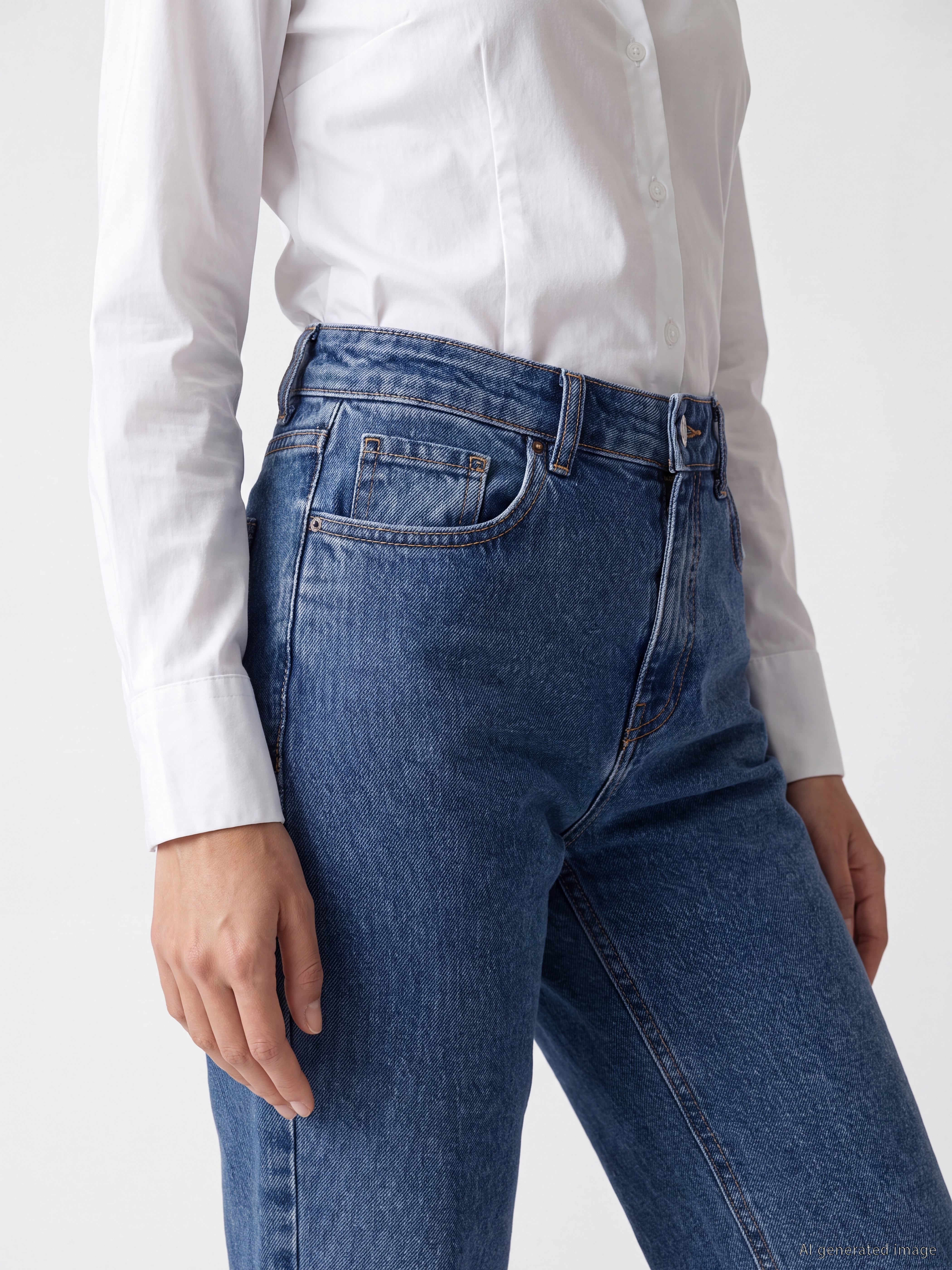 LCWAIKIKI Classic Slim Fit Kadın Jean Pantolon görsel 3