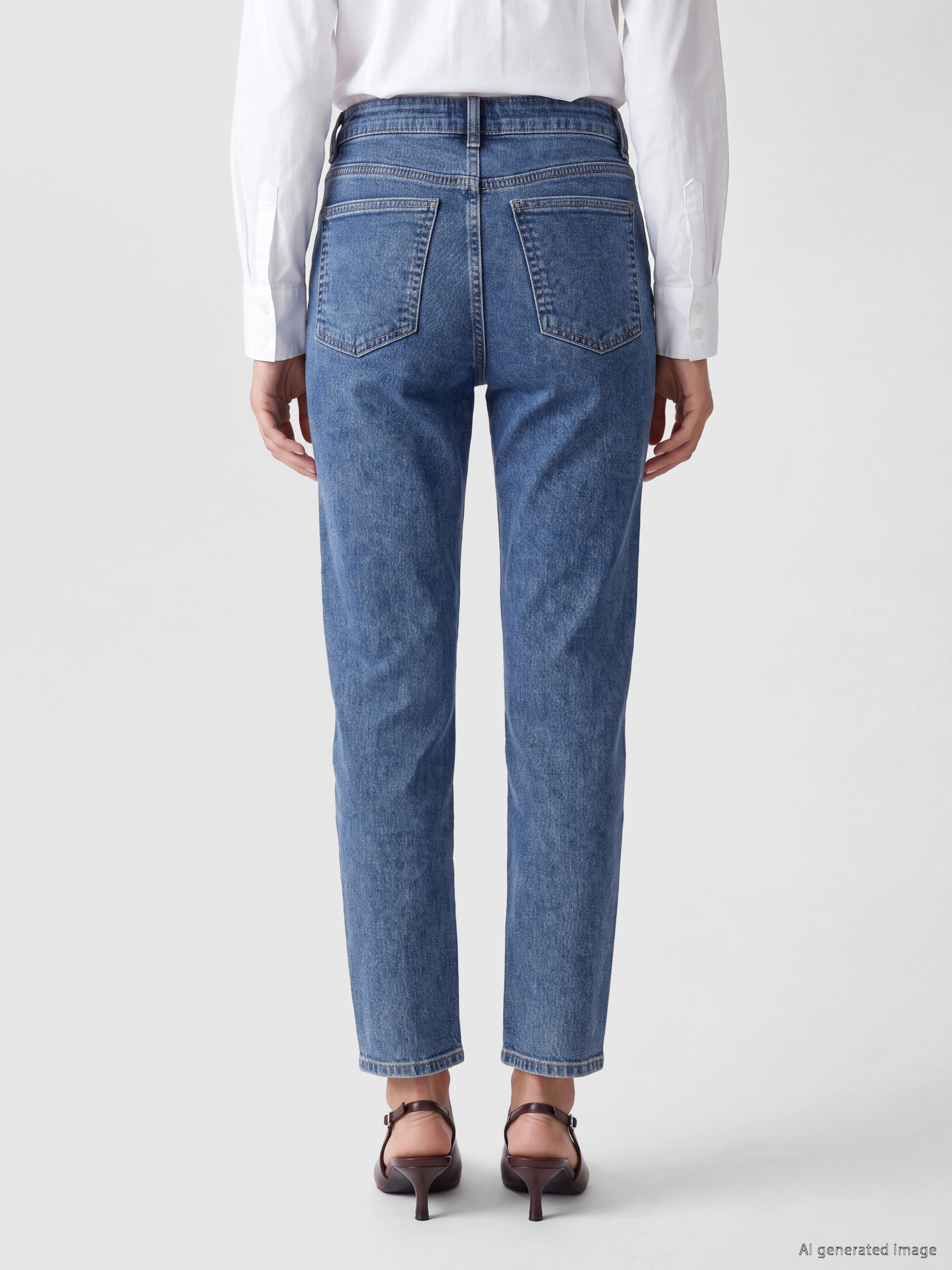 LCWAIKIKI Classic Slim Fit Kadın Jean Pantolon görsel 4
