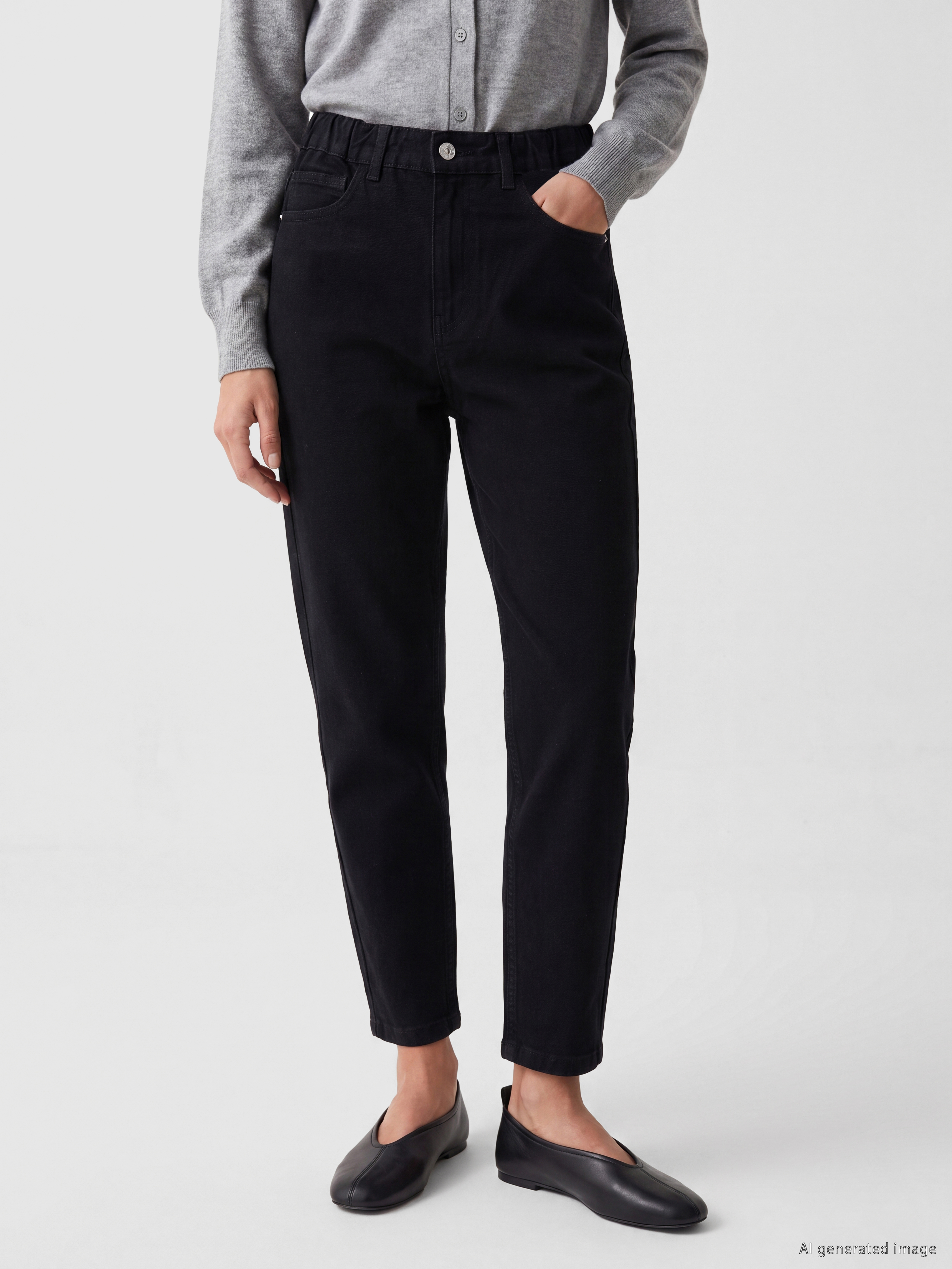 LCWAIKIKI Classic Slim Mom Kadın Jean Pantolon görsel 2