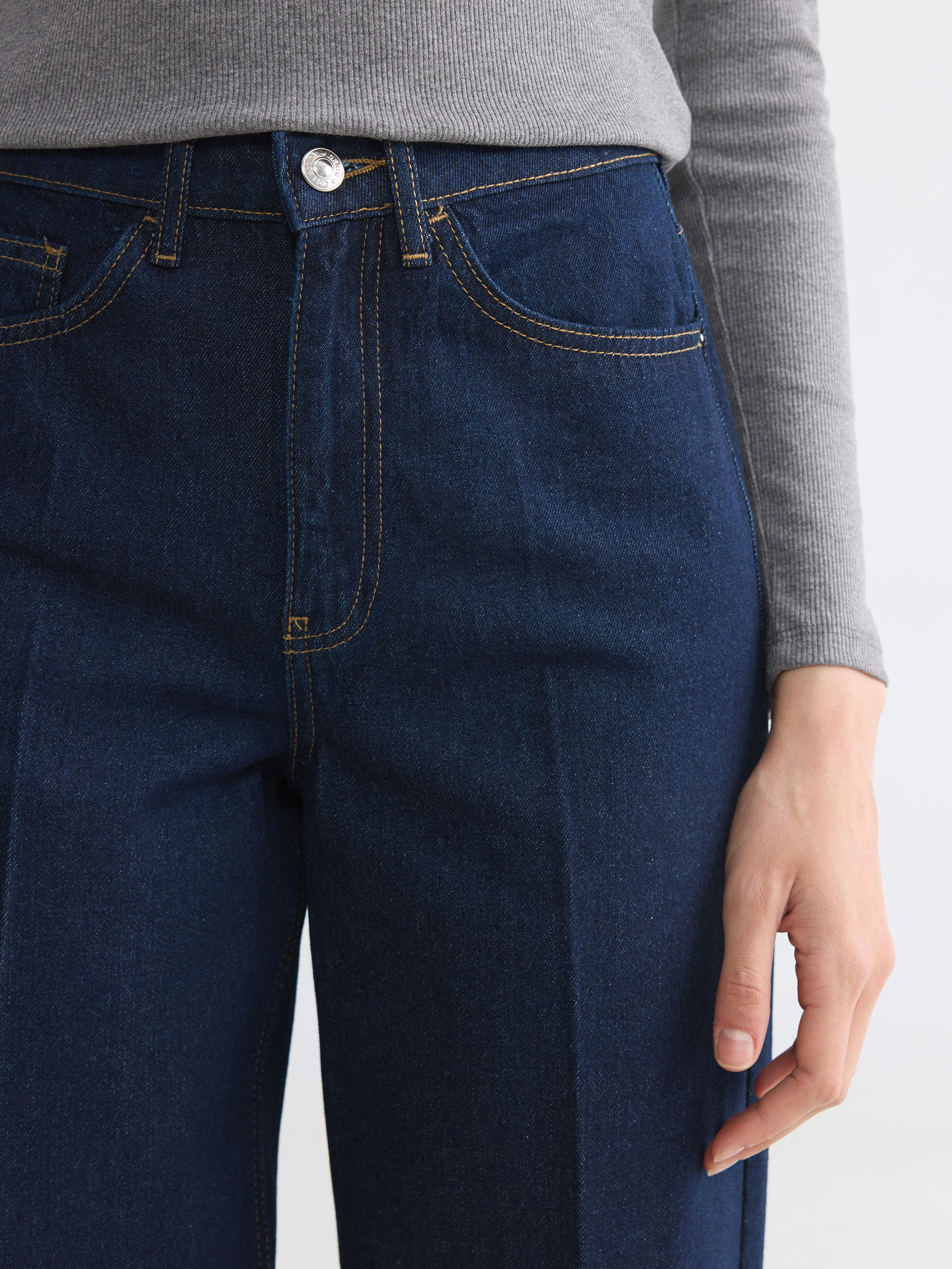 LCWAIKIKI Classic Slim Mom Kadın Jean Pantolon görsel 4