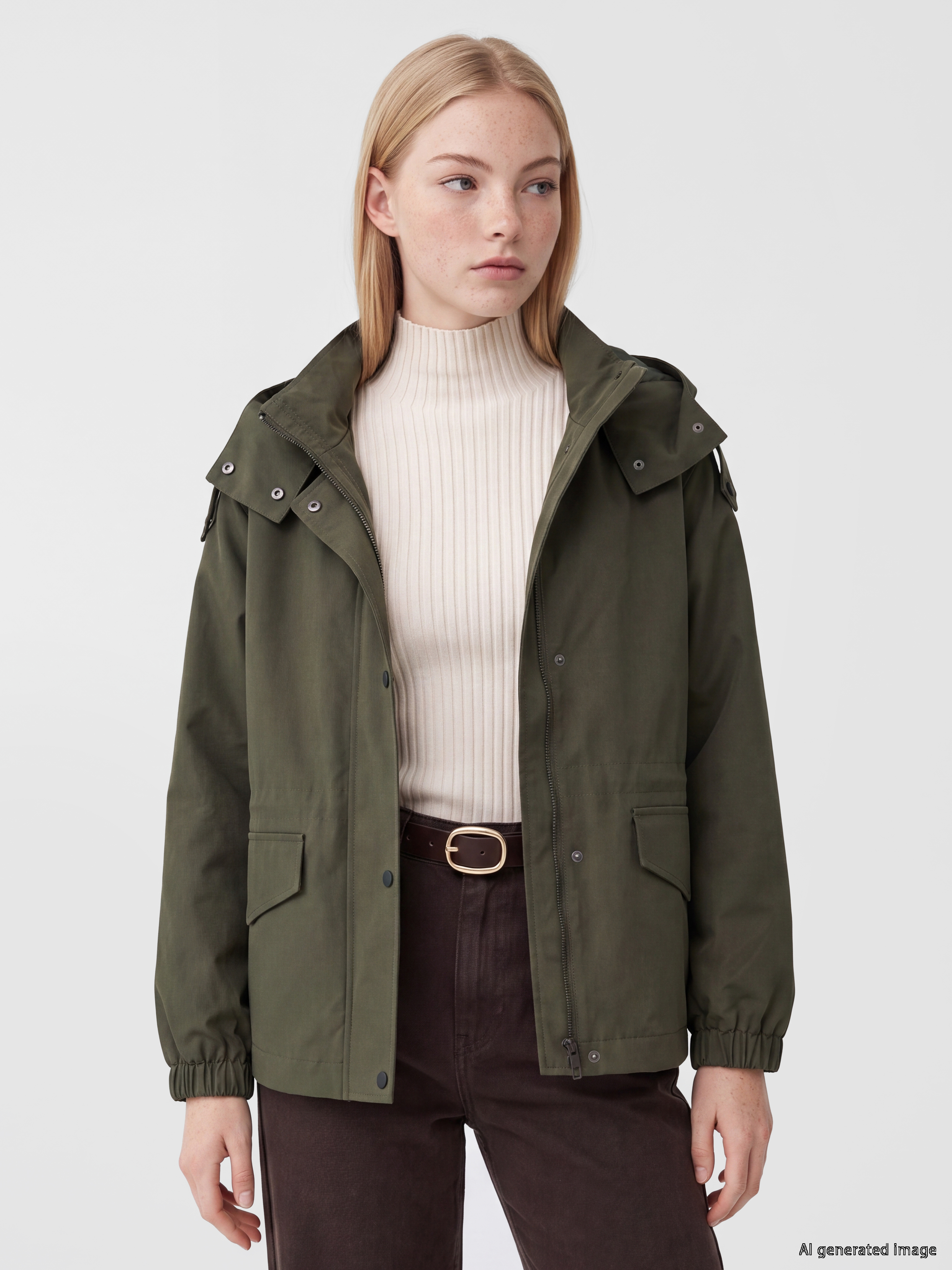 XSIDE Kapüşonlu Oversize Kadın Ceket