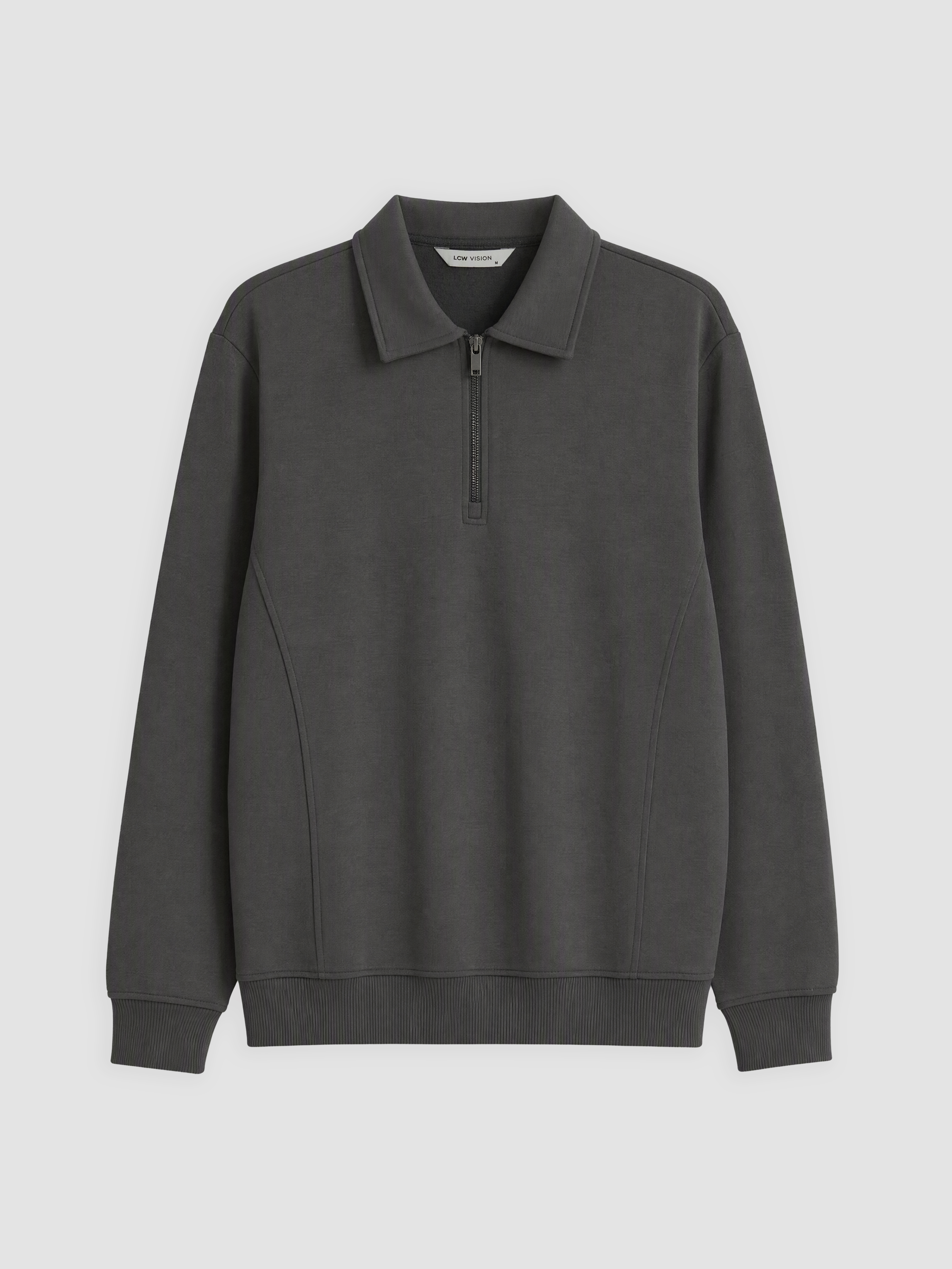 LCW Vision Polo Yaka Erkek Sweatshirt görsel 4
