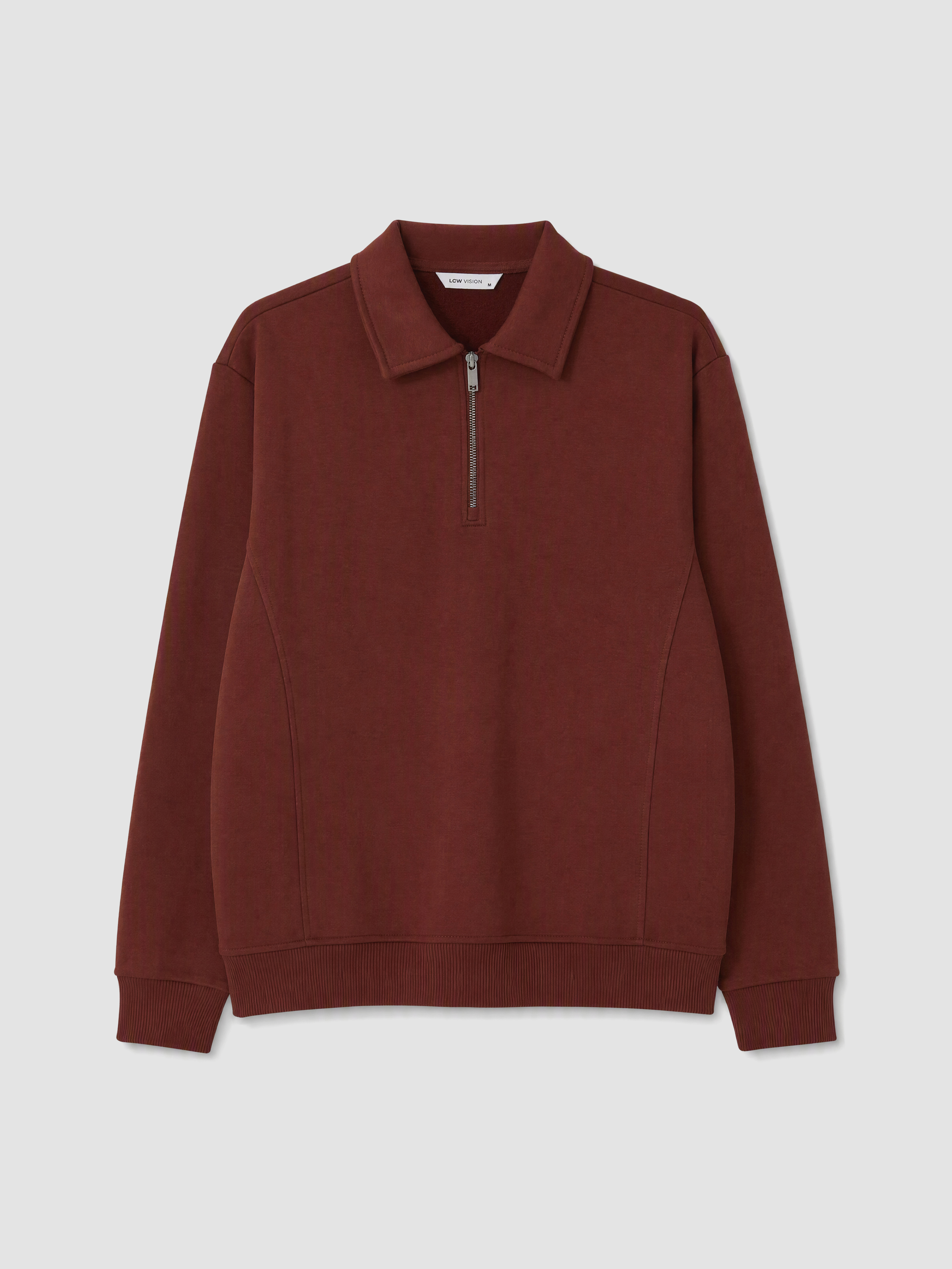 LCW Vision Polo Yaka Erkek Sweatshirt görsel 5