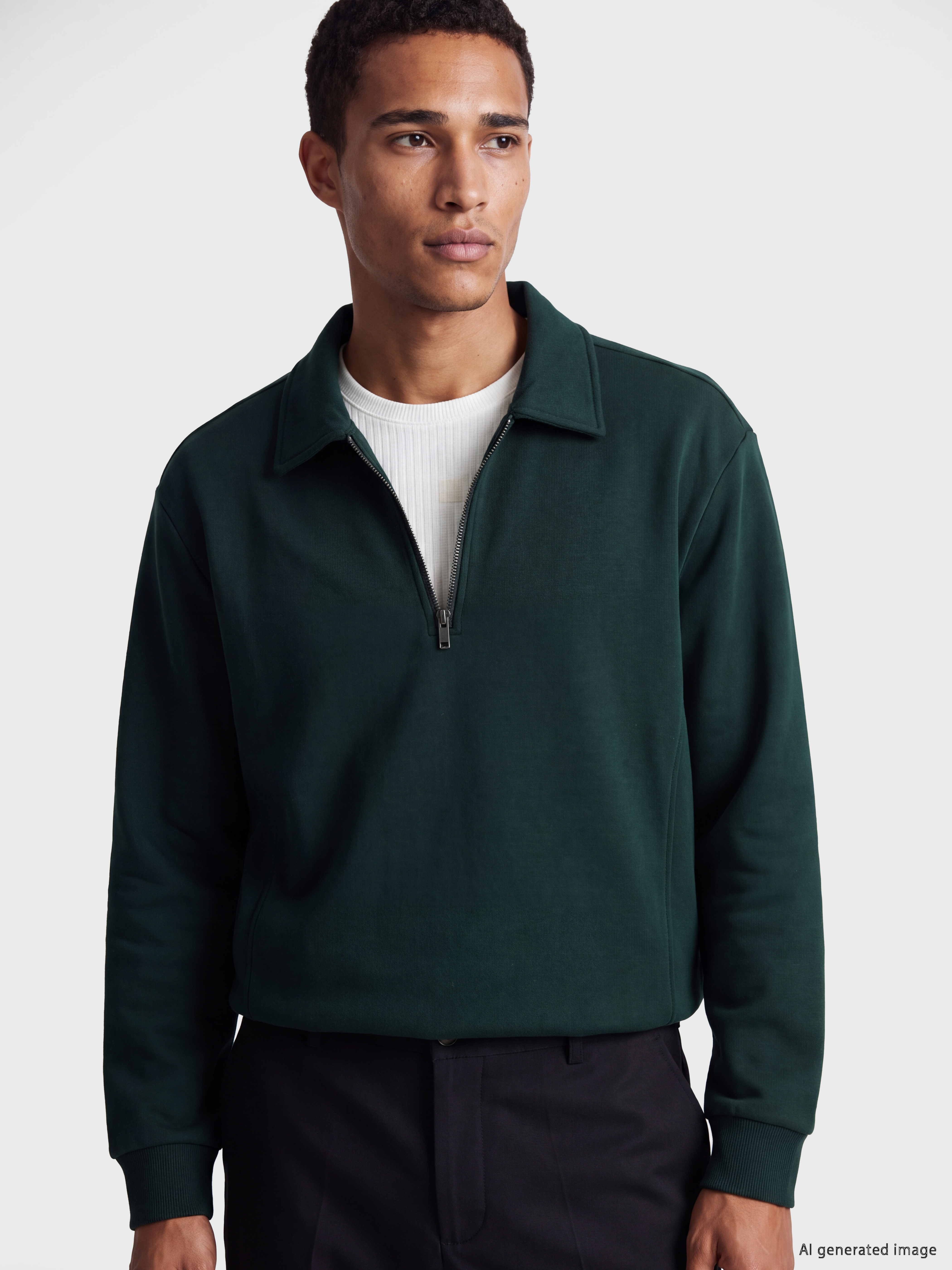 LCW Vision Polo Yaka Erkek Sweatshirt