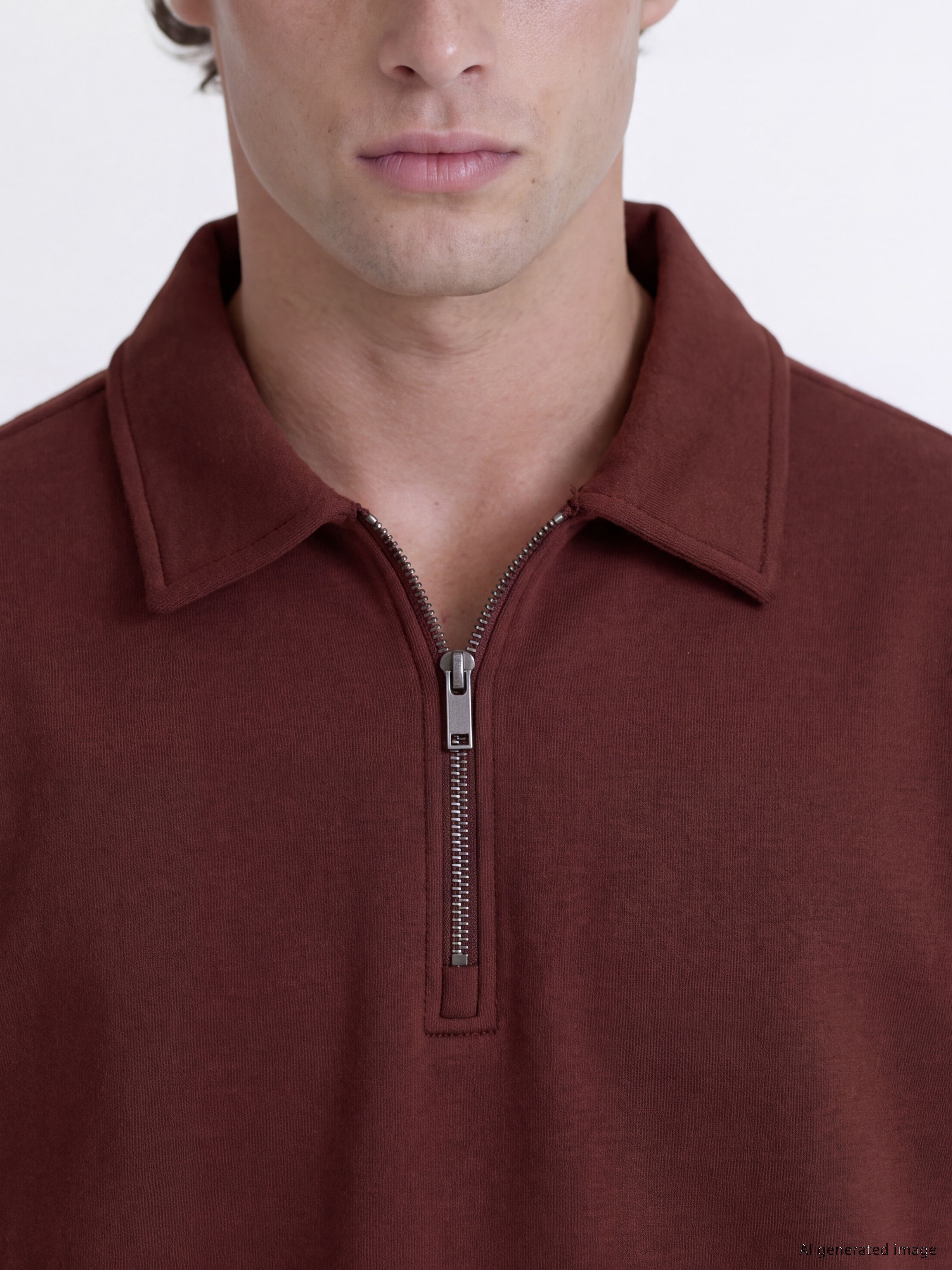 LCW Vision Polo Yaka Erkek Sweatshirt görsel 3