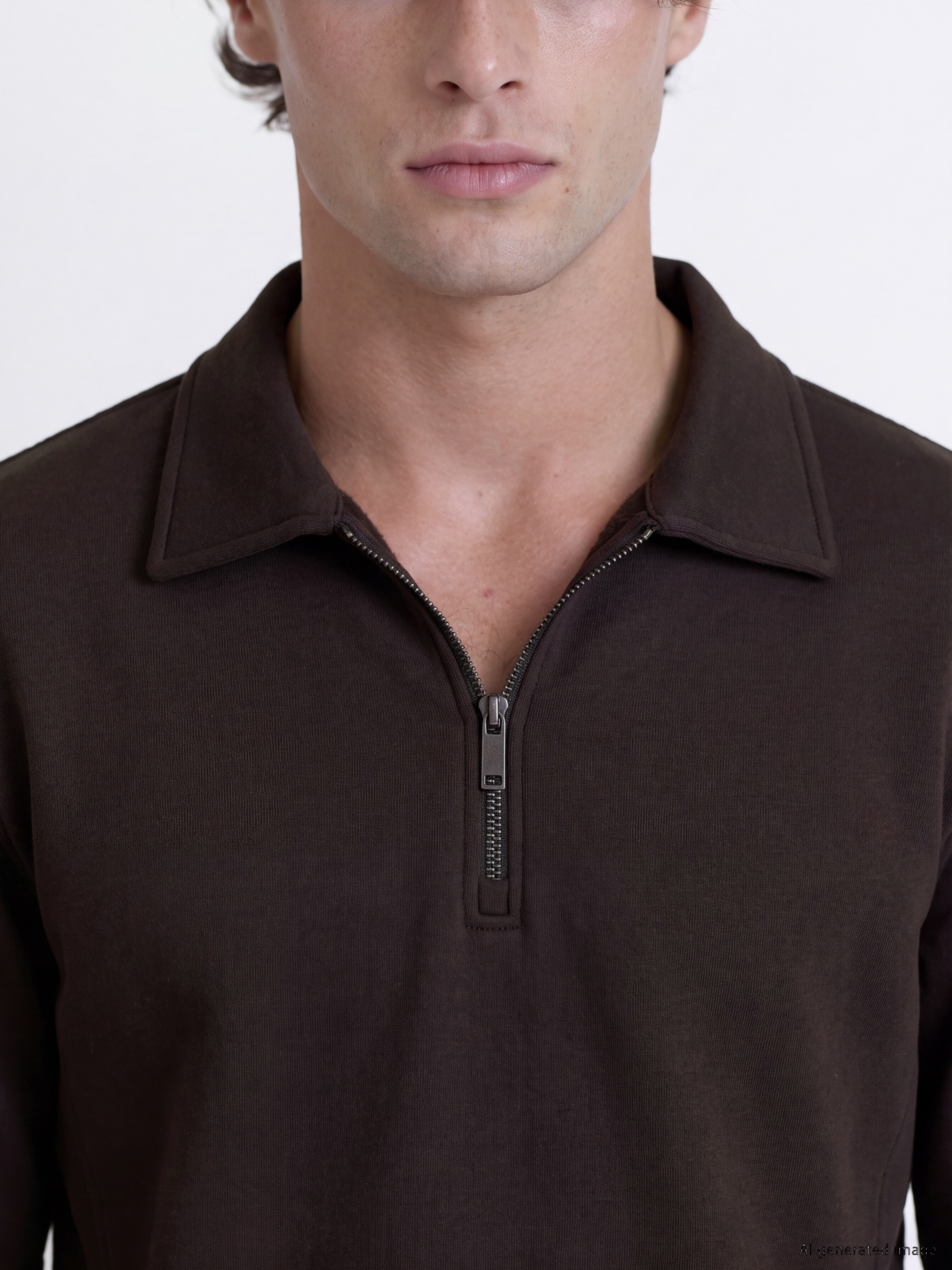 LCW Vision Polo Yaka Erkek Sweatshirt görsel 3