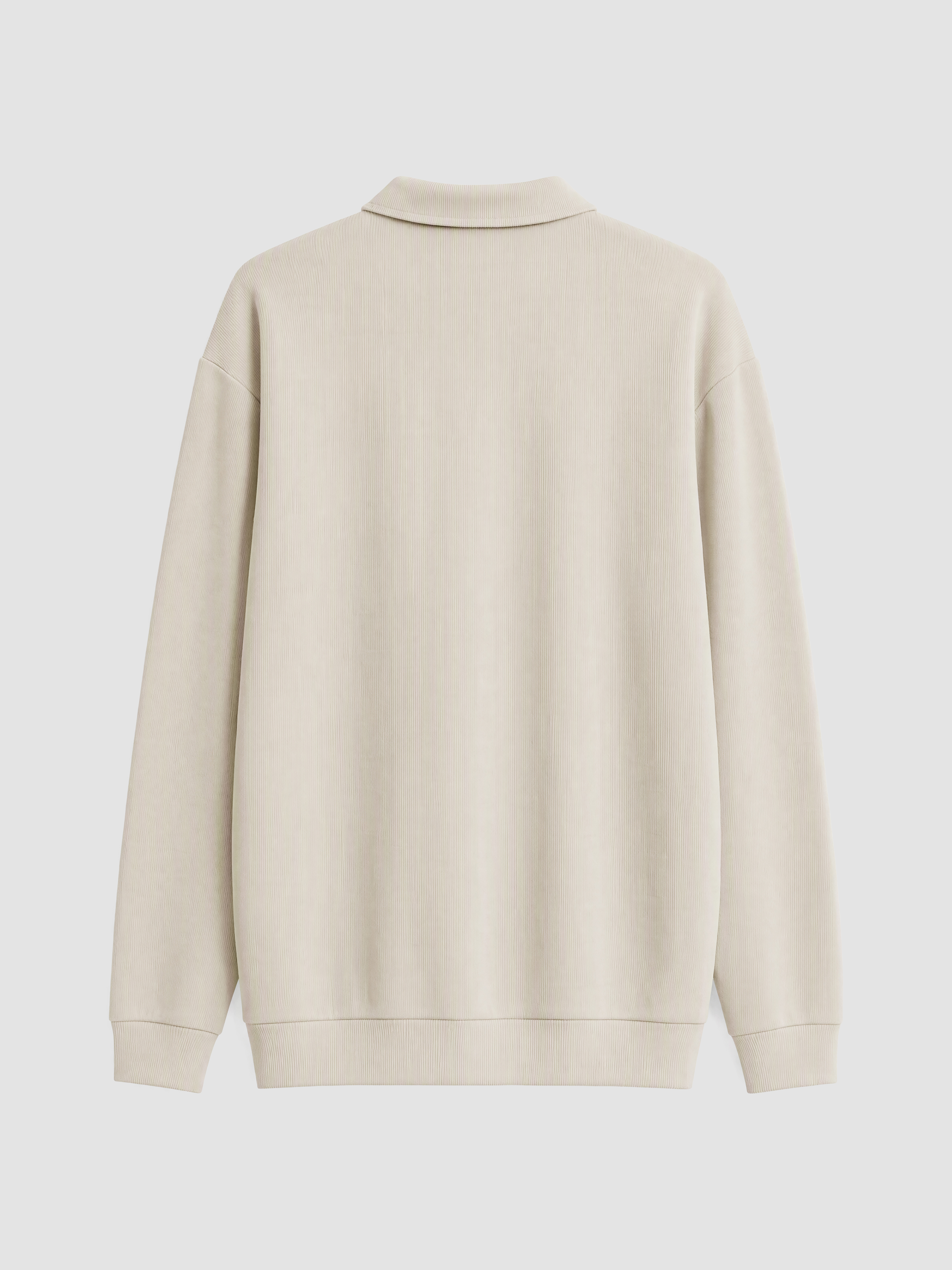 LCW Vision Polo Yaka Erkek Kalın Sweatshirt görsel 6