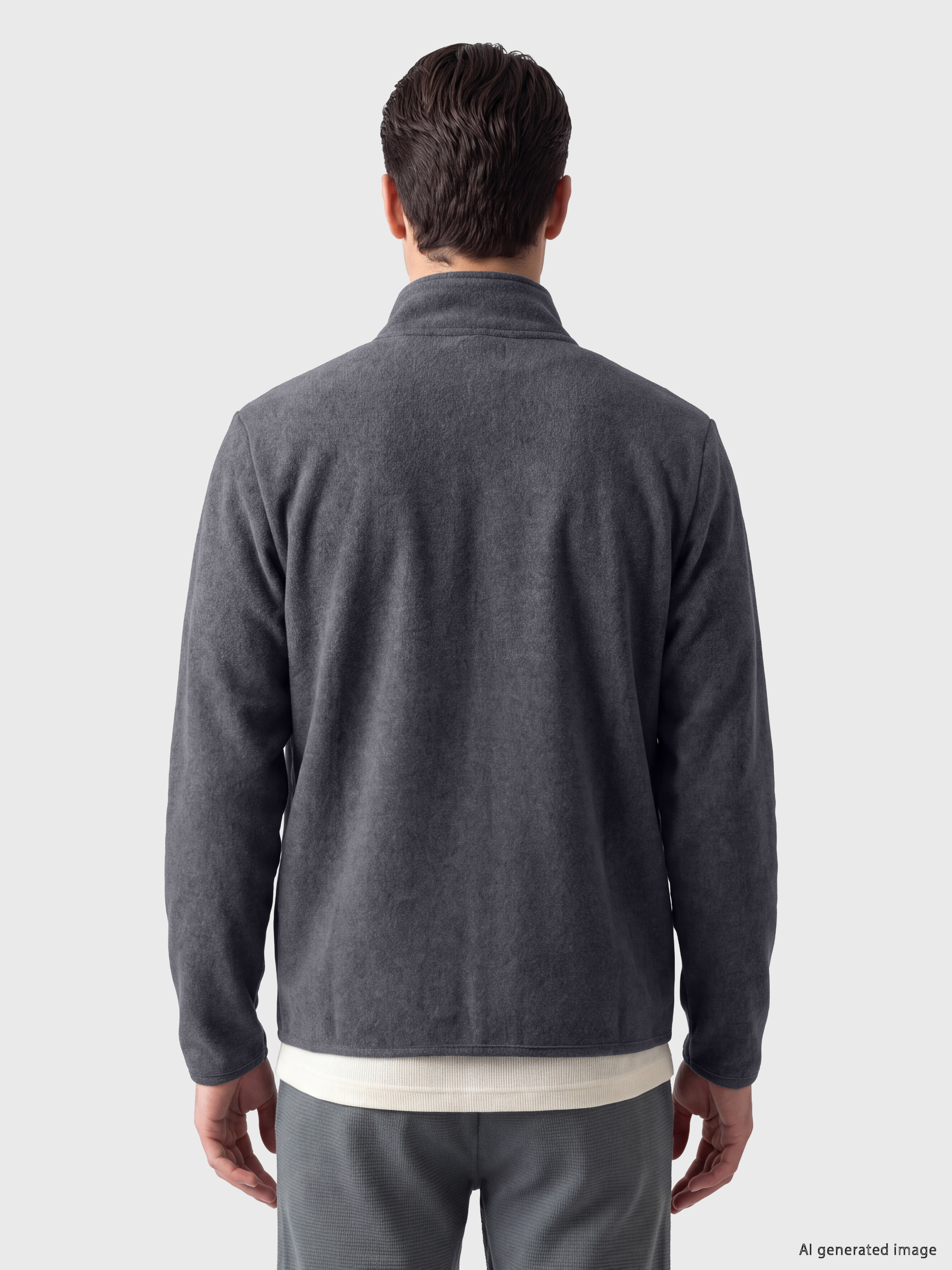 LCWAIKIKI Classic Dik Yaka Erkek Polar Fermuarlı Sweatshirt görsel 3