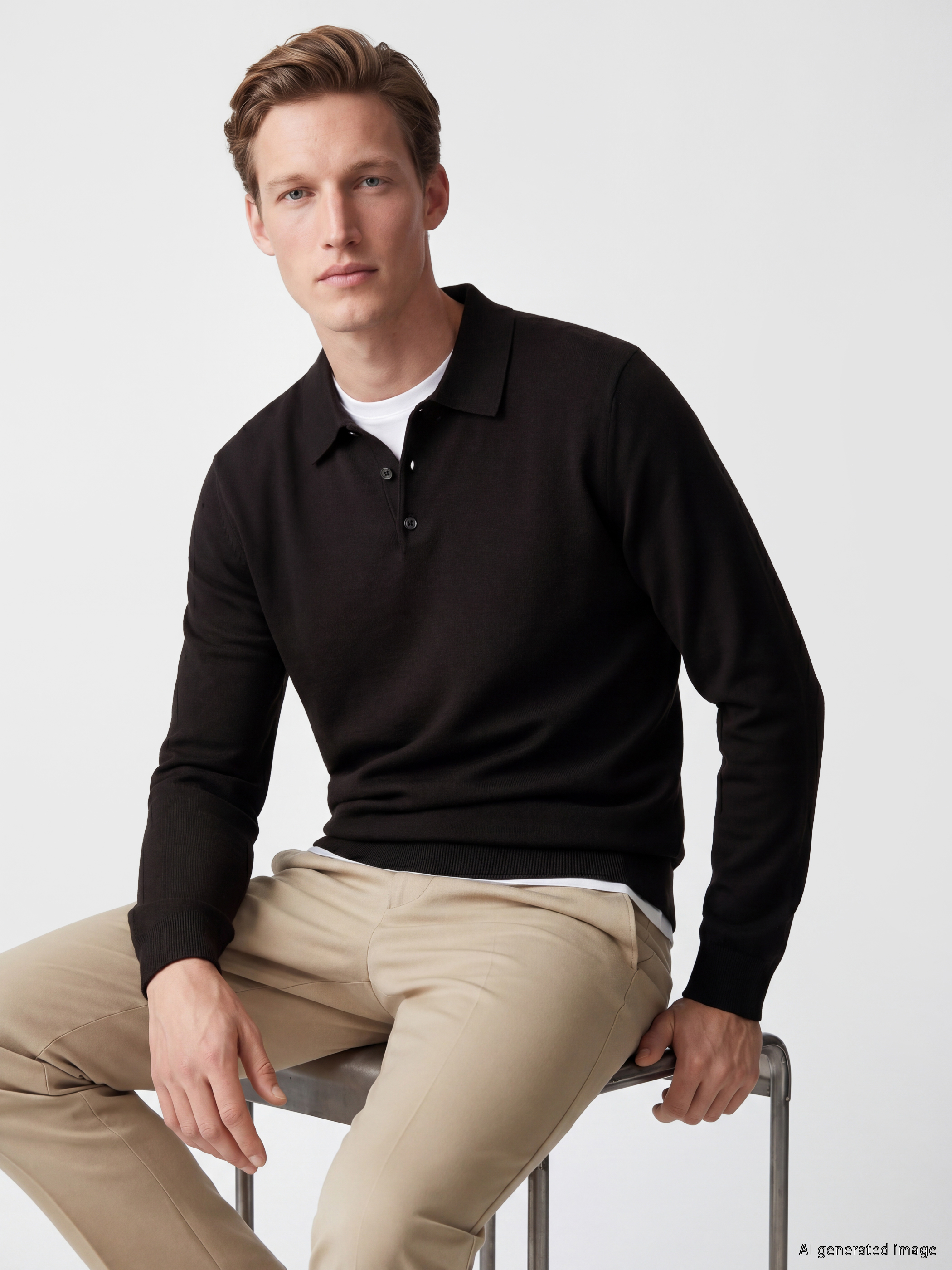 SOUTHBLUE Erkek Polo Yaka Triko Kazak