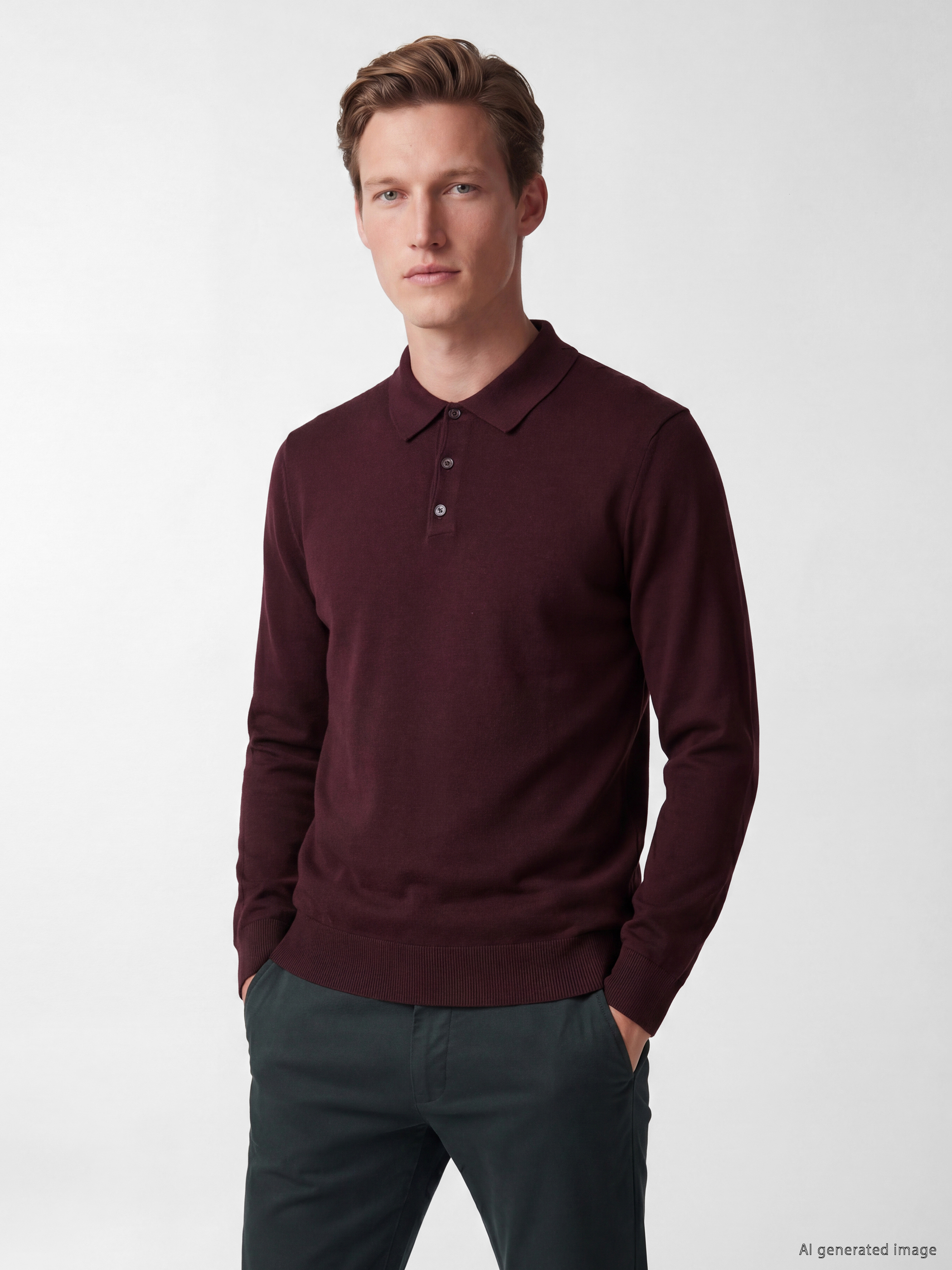 SOUTHBLUE Polo Yaka Regular Fit Erkek Triko Kazak