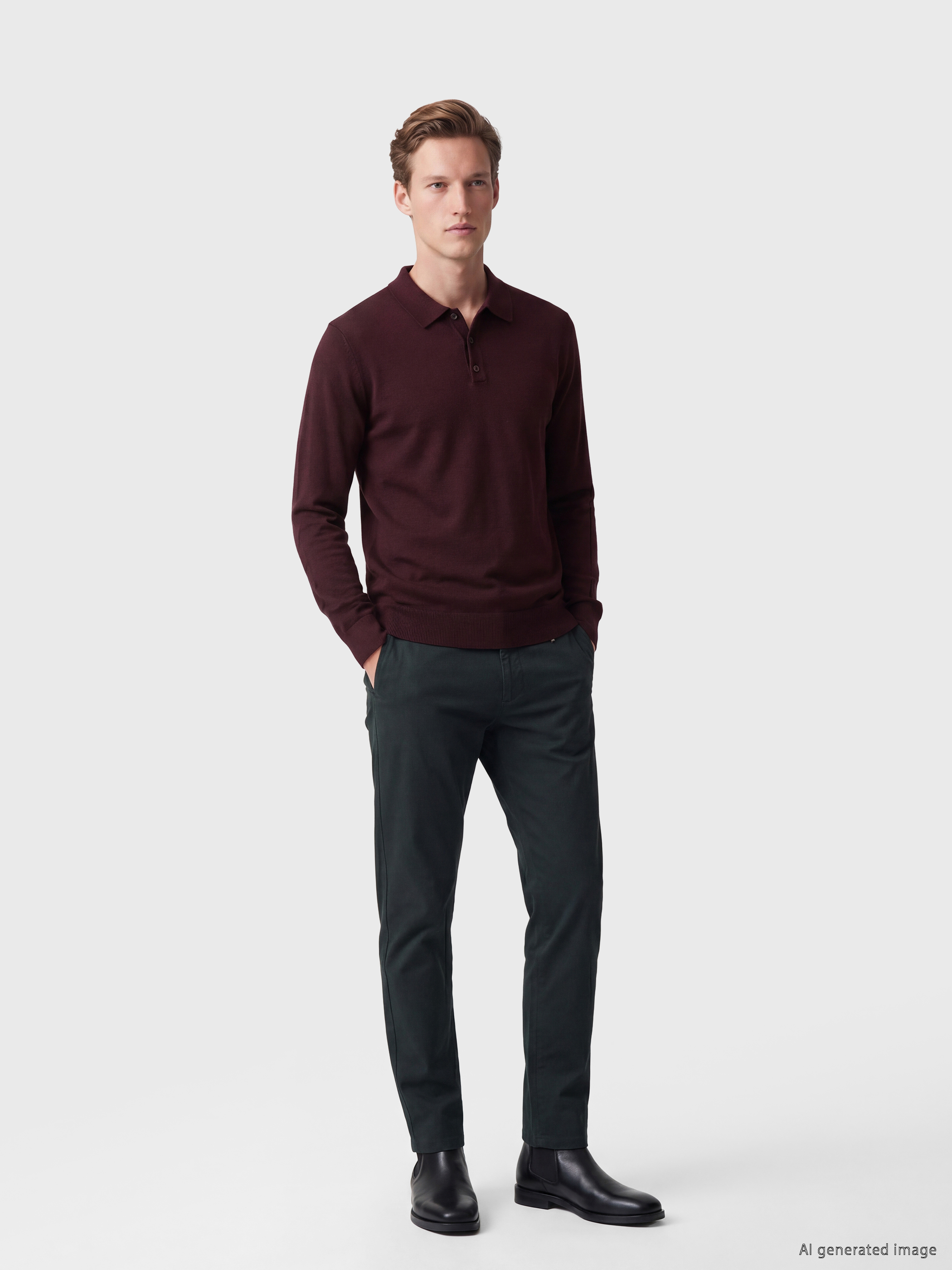 SOUTHBLUE Polo Yaka Regular Fit Erkek Triko Kazak görsel 2