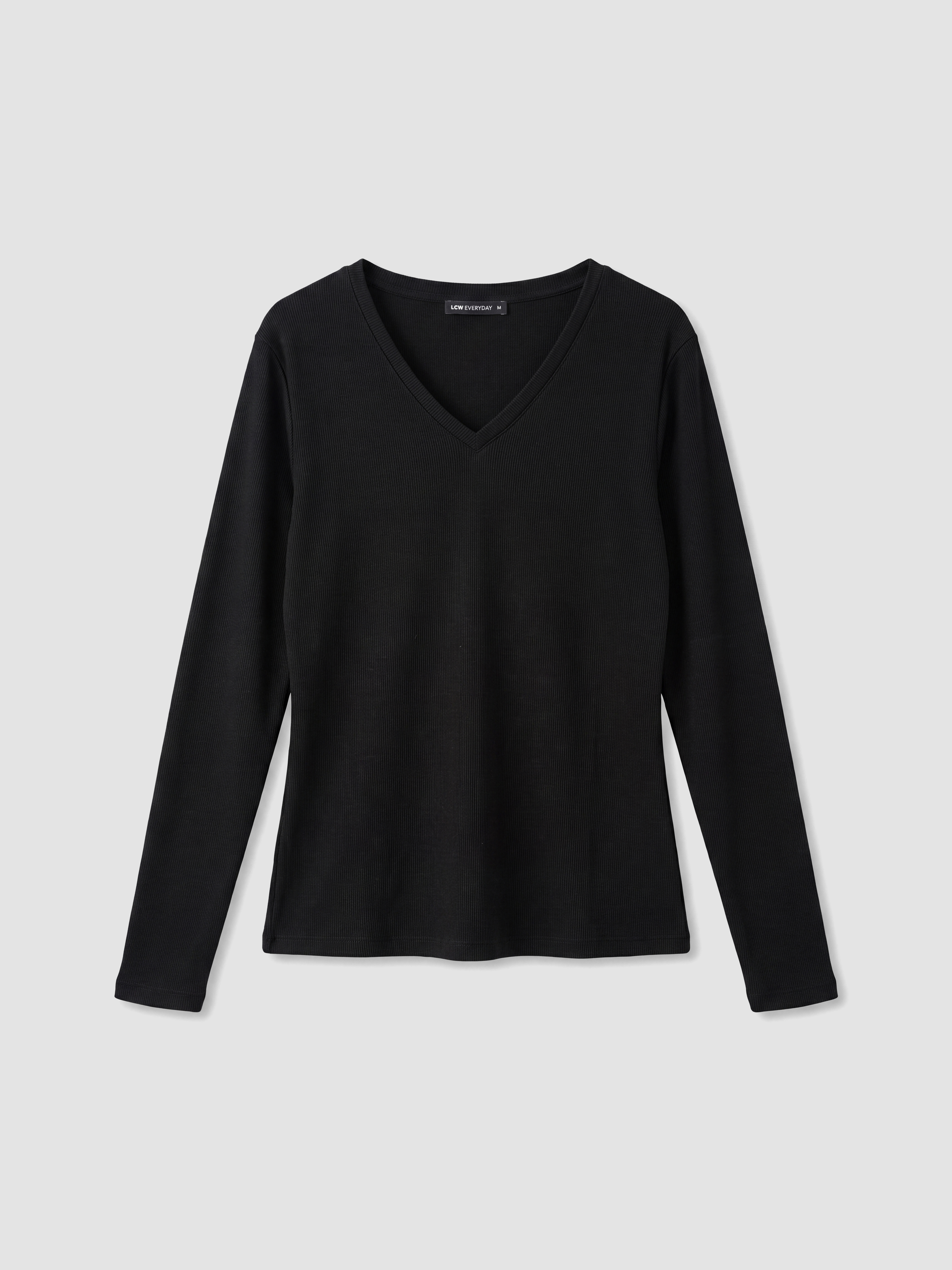 LCW EVERYDAY V Yaka %100 Pamuklu Kadın Body görsel 5