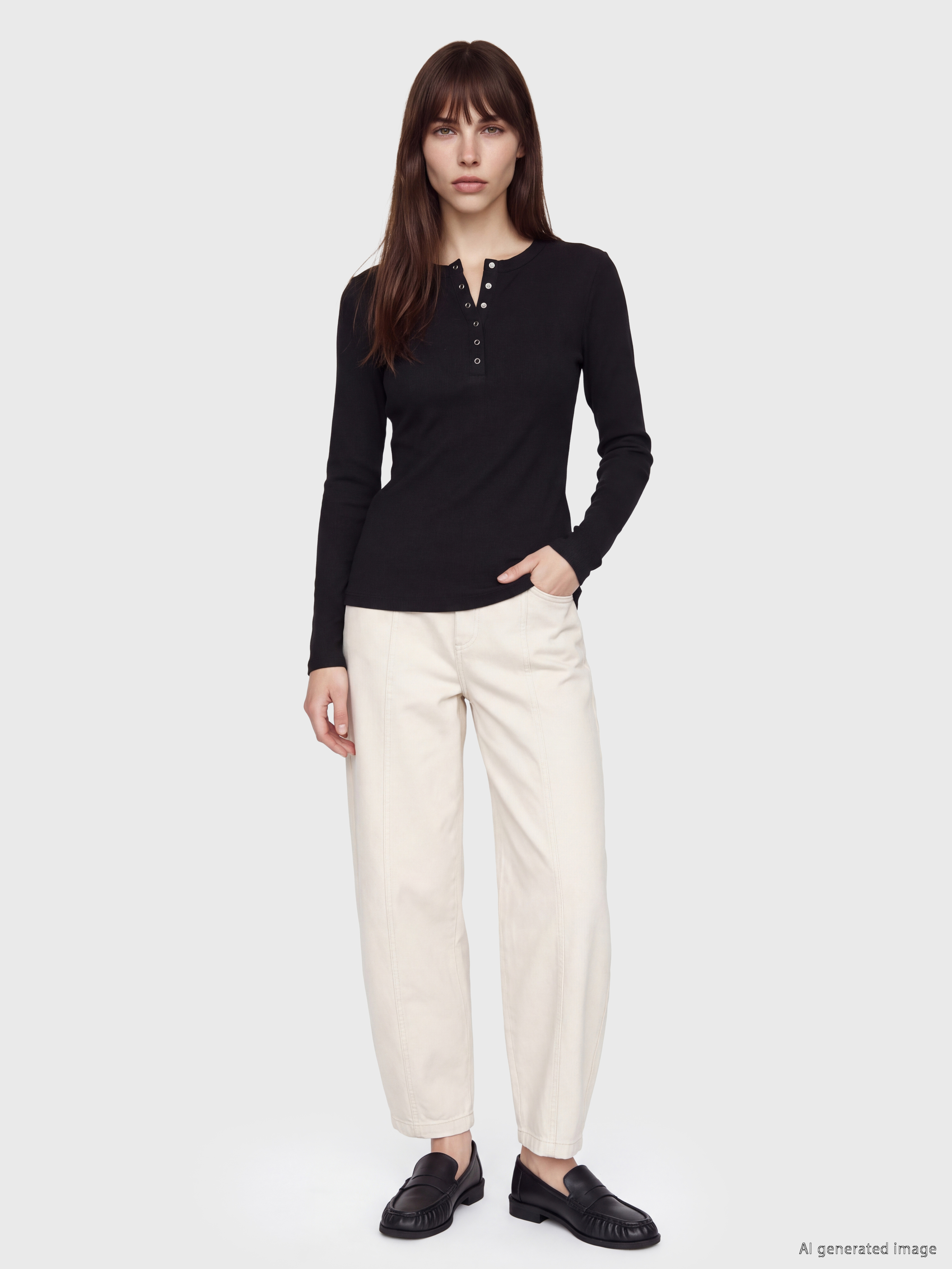 LCW EVERYDAY Bisiklet Yaka Kadın Body görsel 2