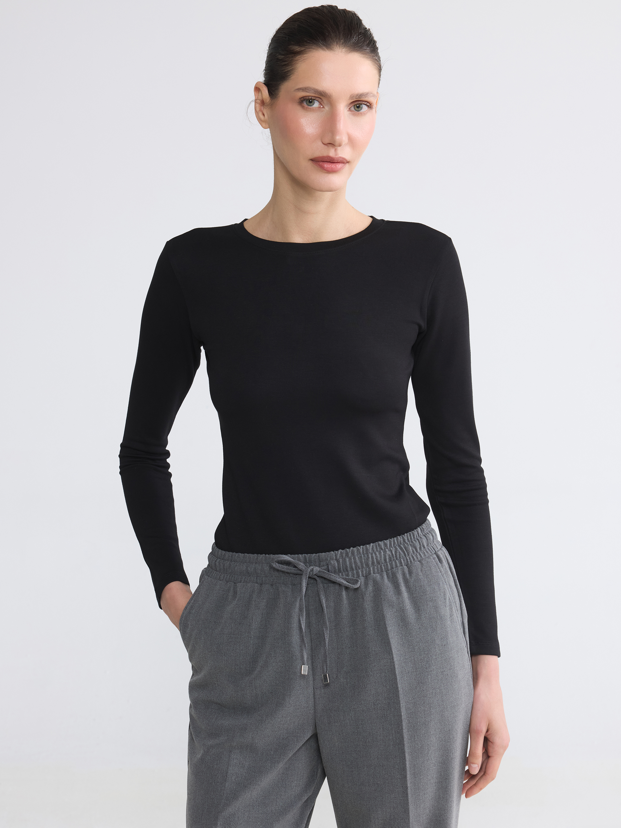 LCW EVERYDAY Bisiklet Yaka Soft Touch Kadın Tişört
