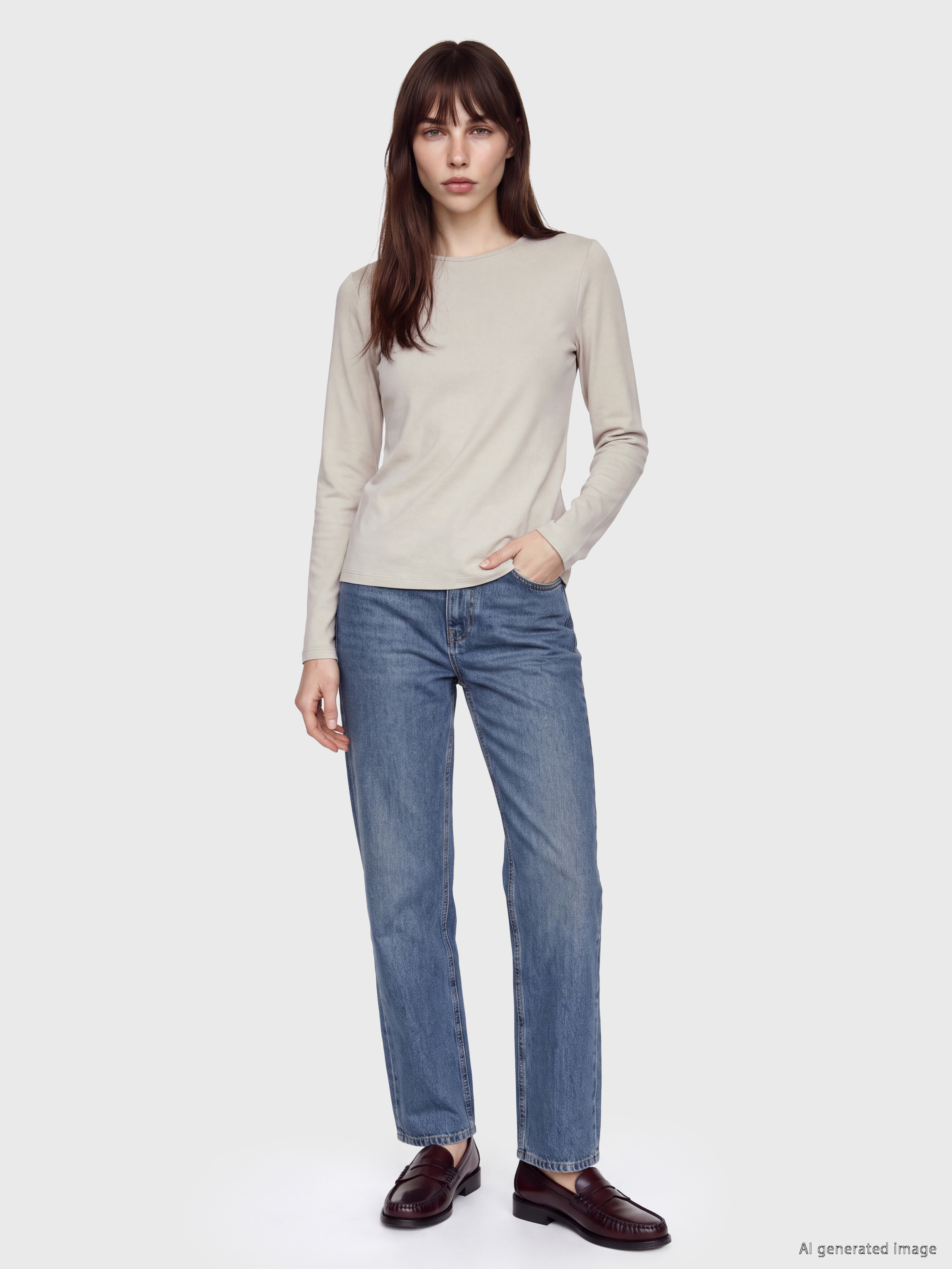 LCW EVERYDAY Bisiklet Yaka Kadın Body görsel 2