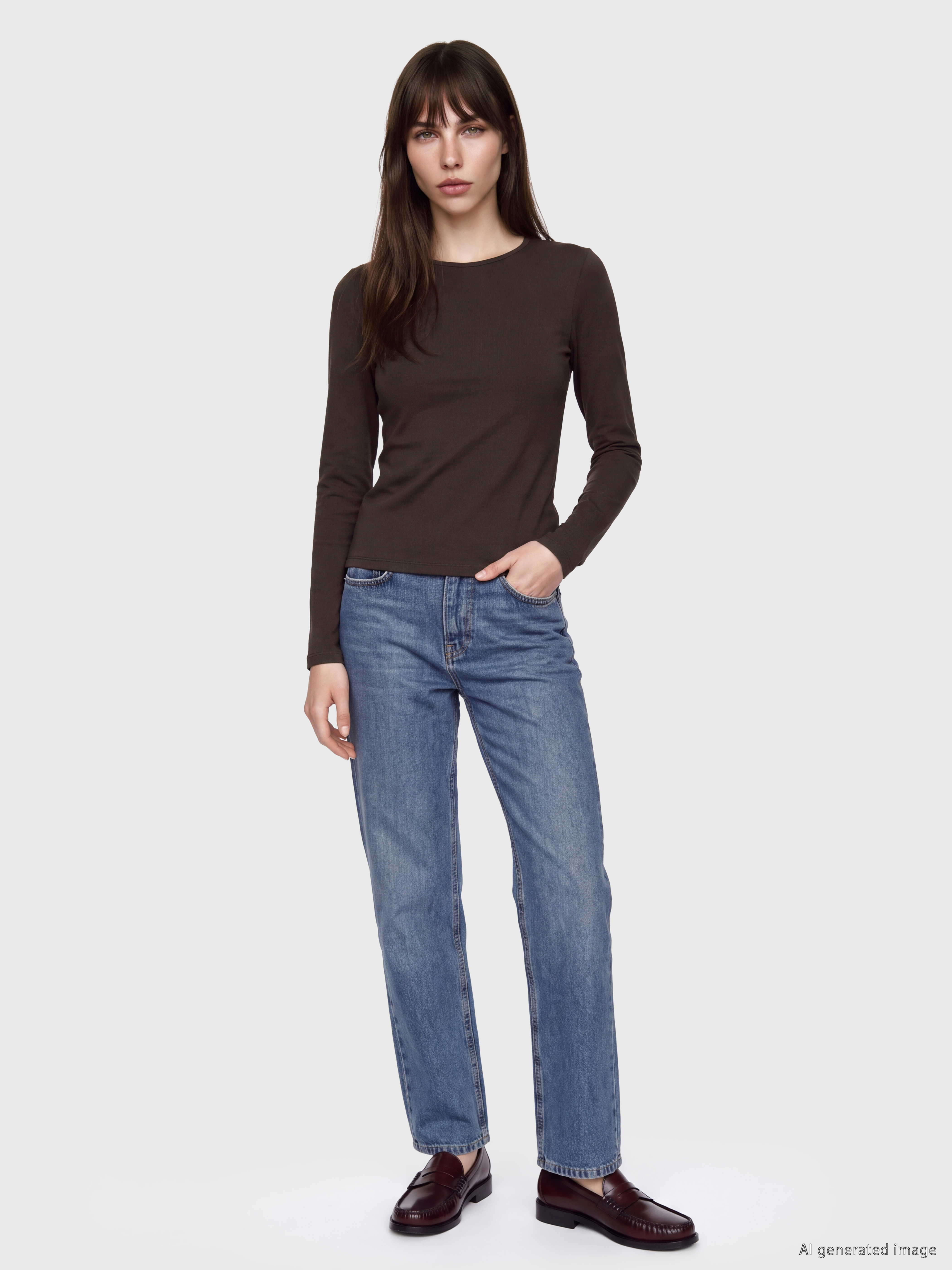 LCW EVERYDAY Bisiklet Yaka Kadın Body görsel 2