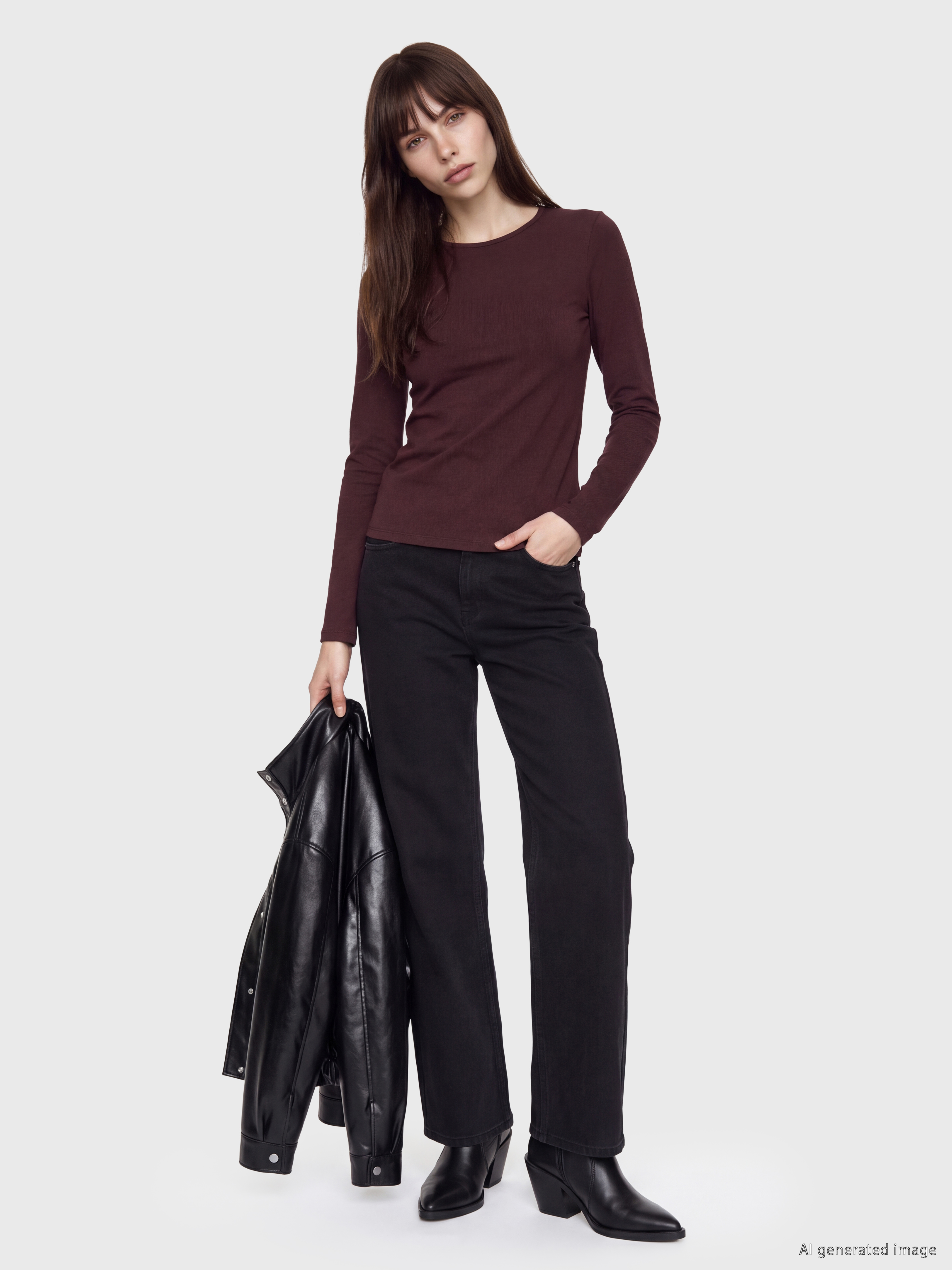 LCW EVERYDAY Bisiklet Yaka Kadın Body görsel 2