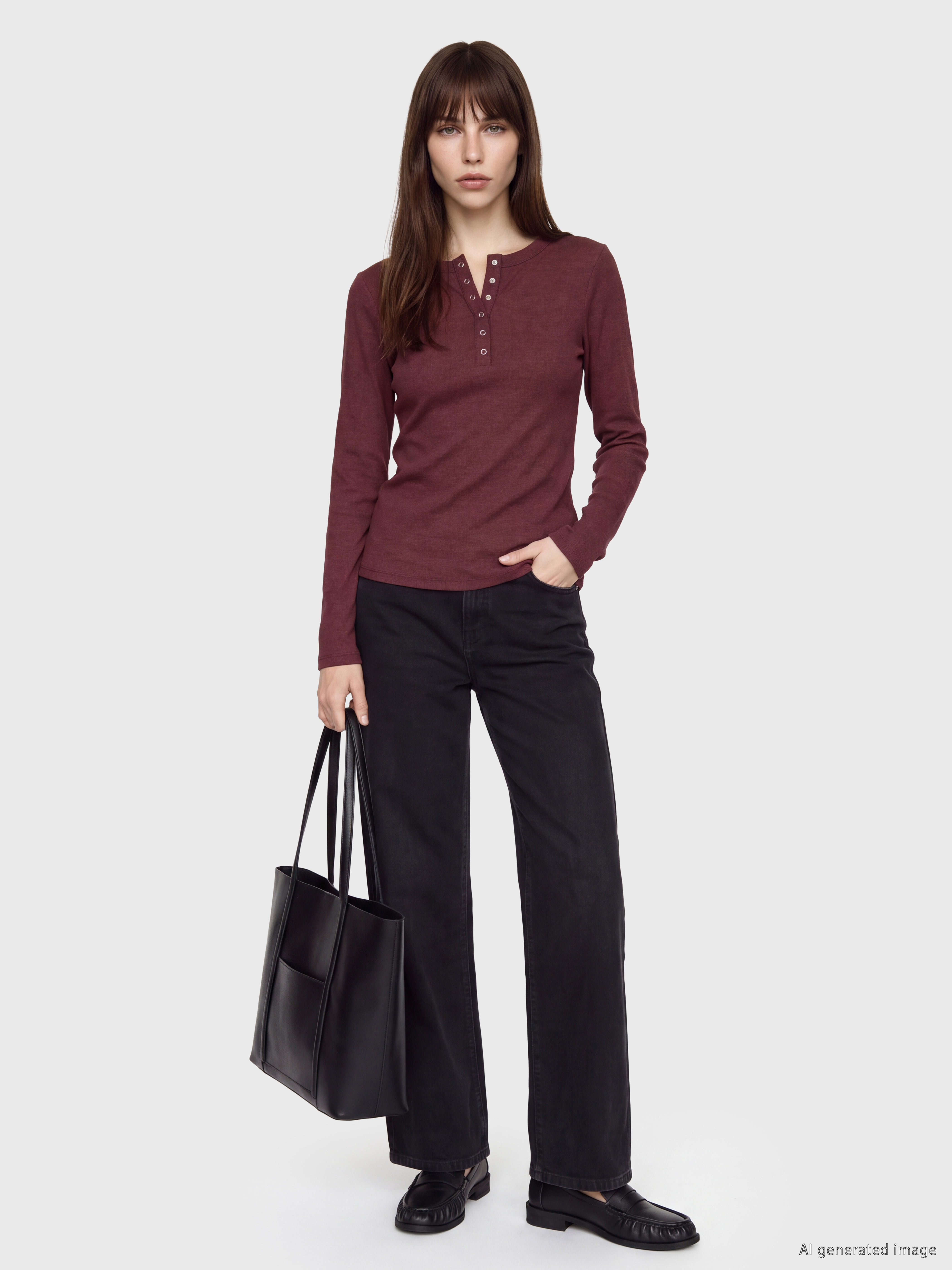 LCW EVERYDAY Bisiklet Yaka Kadın Fitilli Body görsel 2