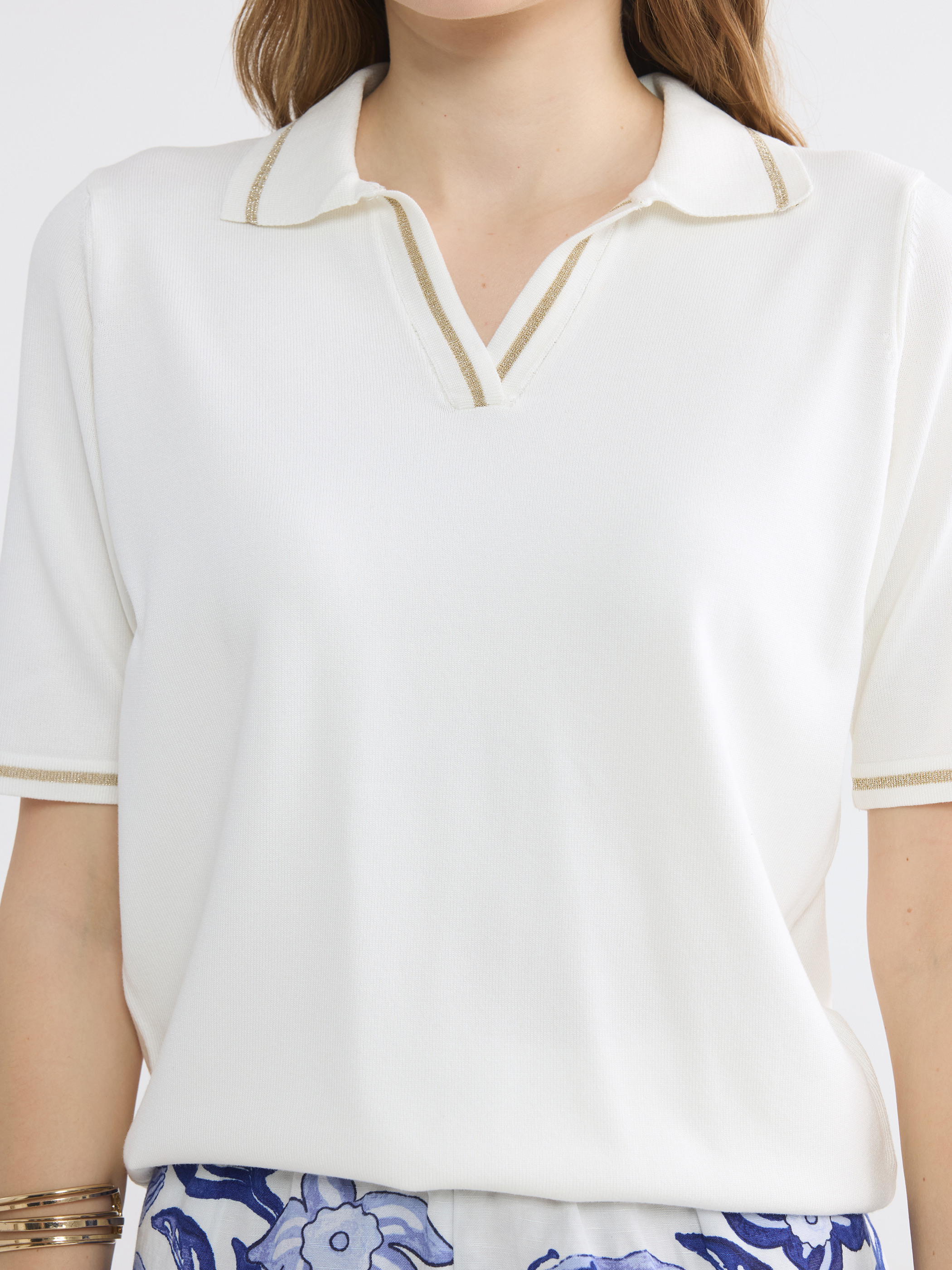 LCW EVERYDAY Polo Yaka Kadın Triko Kazak görsel 4