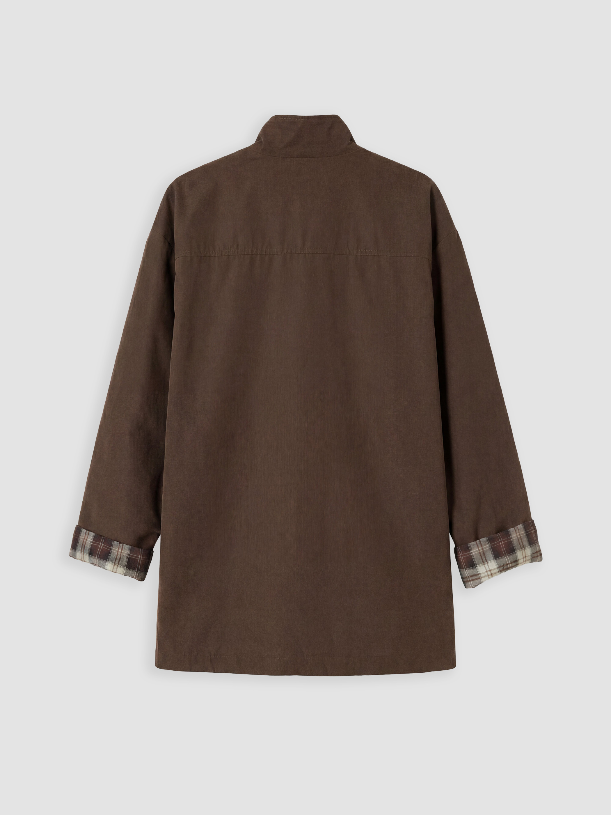 LCW Modest Oversize Gabardin Kadın Trençkot görsel 6