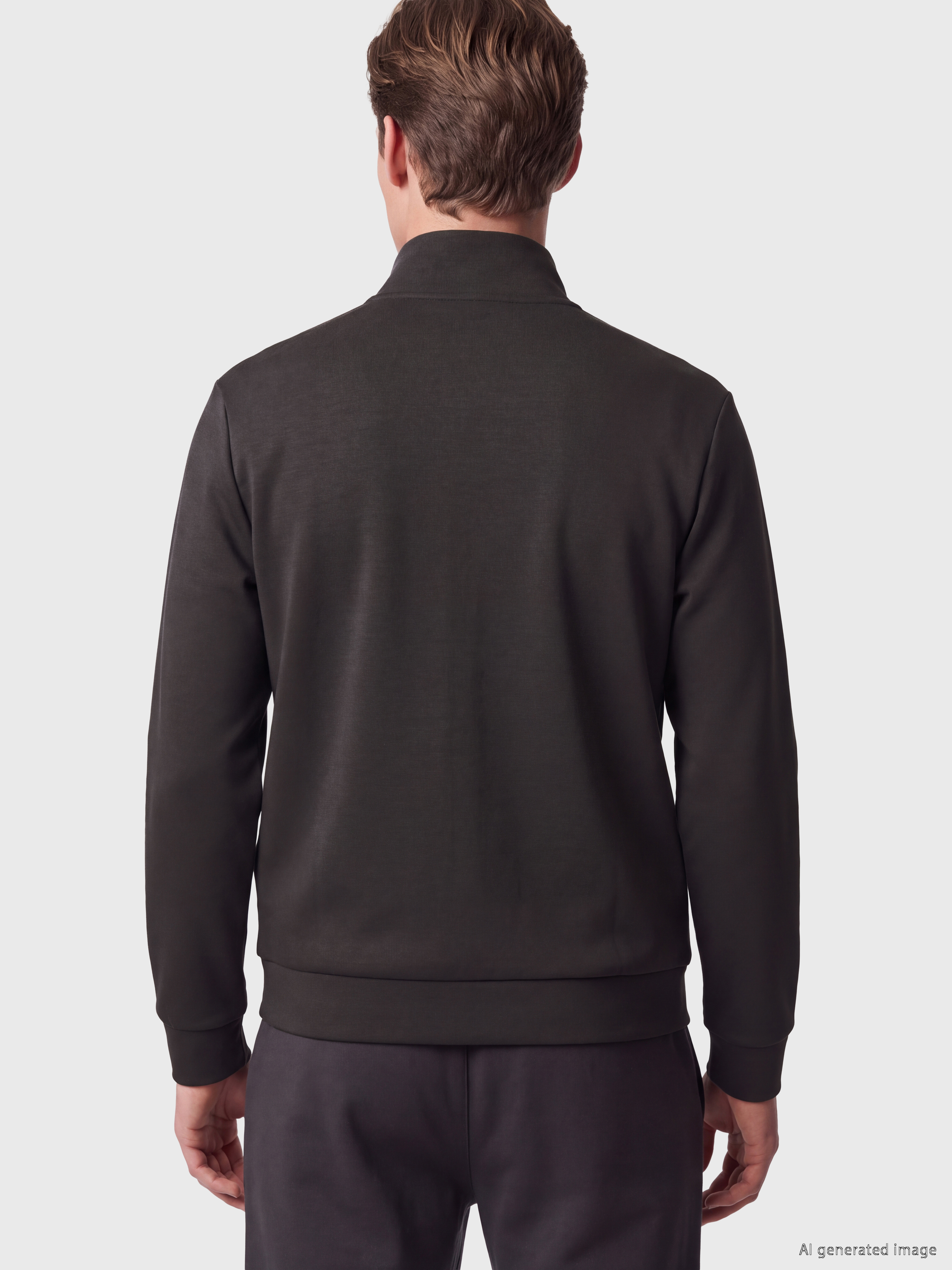 SOUTHBLUE Dik Yaka Erkek Fermuarlı Sweatshirt görsel 4