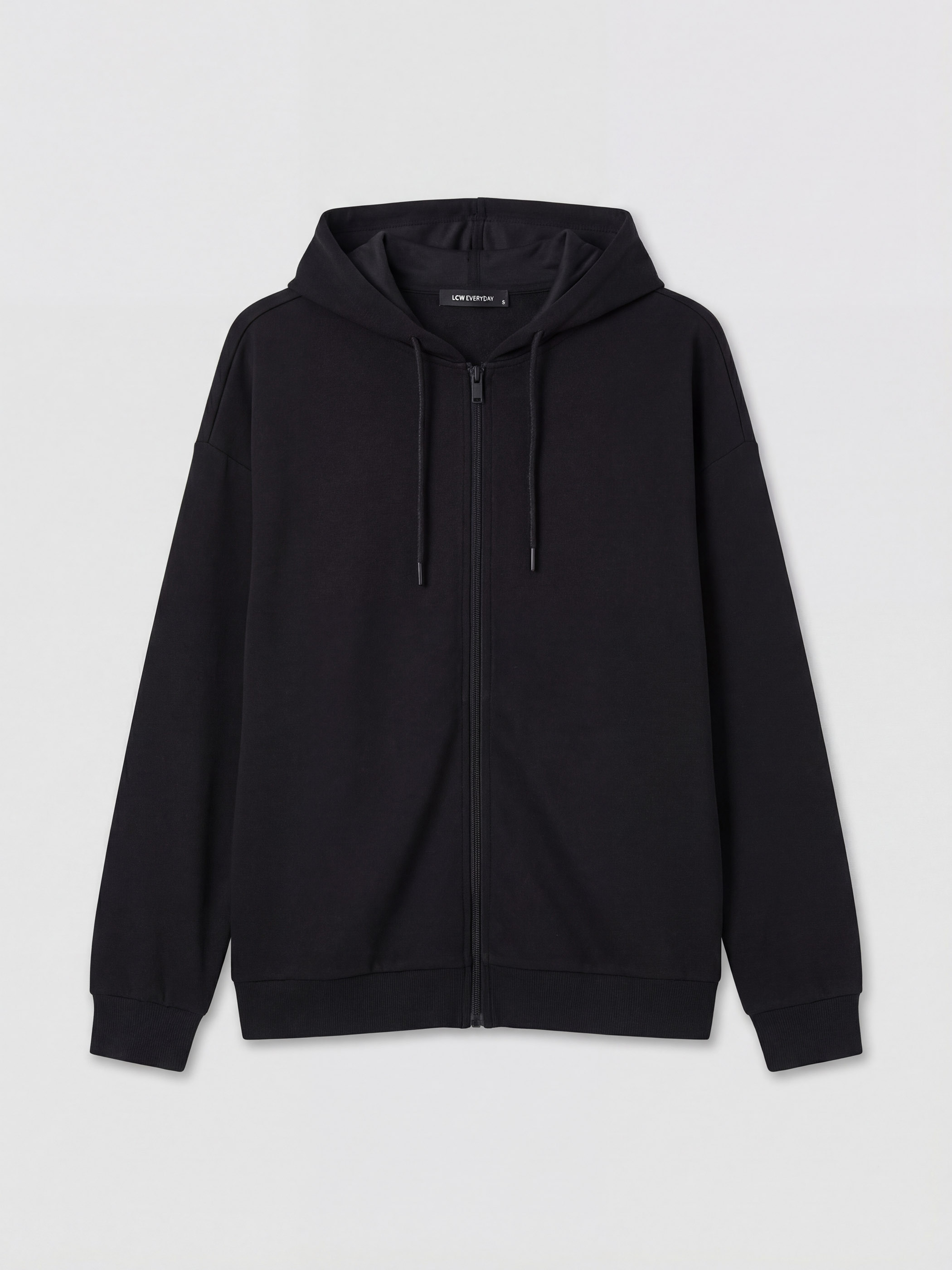 LCW EVERYDAY Soft Touch Oversize Kadın Fermuarlı Sweatshirt görsel 5