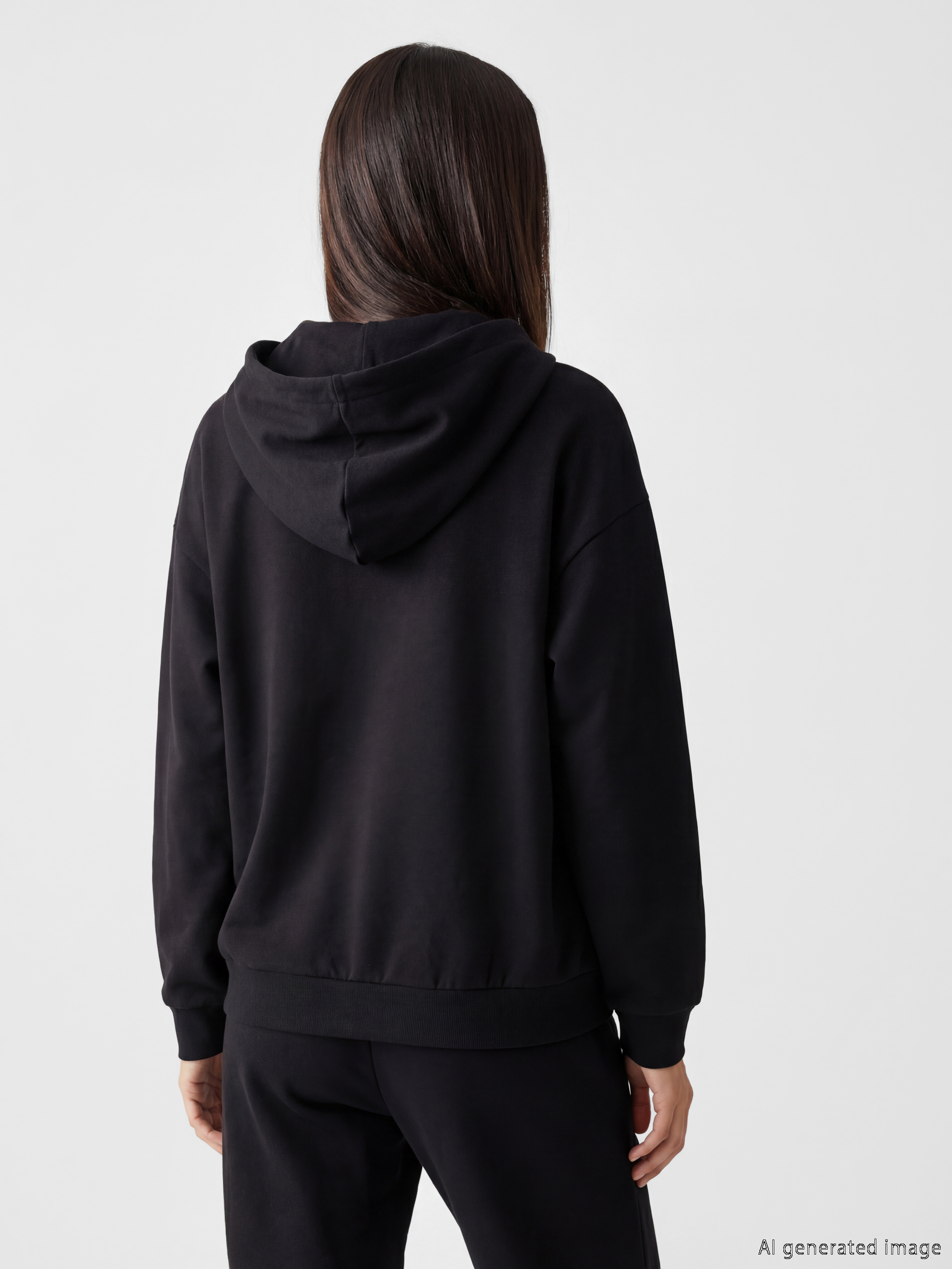 LCW EVERYDAY Soft Touch Oversize Kadın Fermuarlı Sweatshirt görsel 4