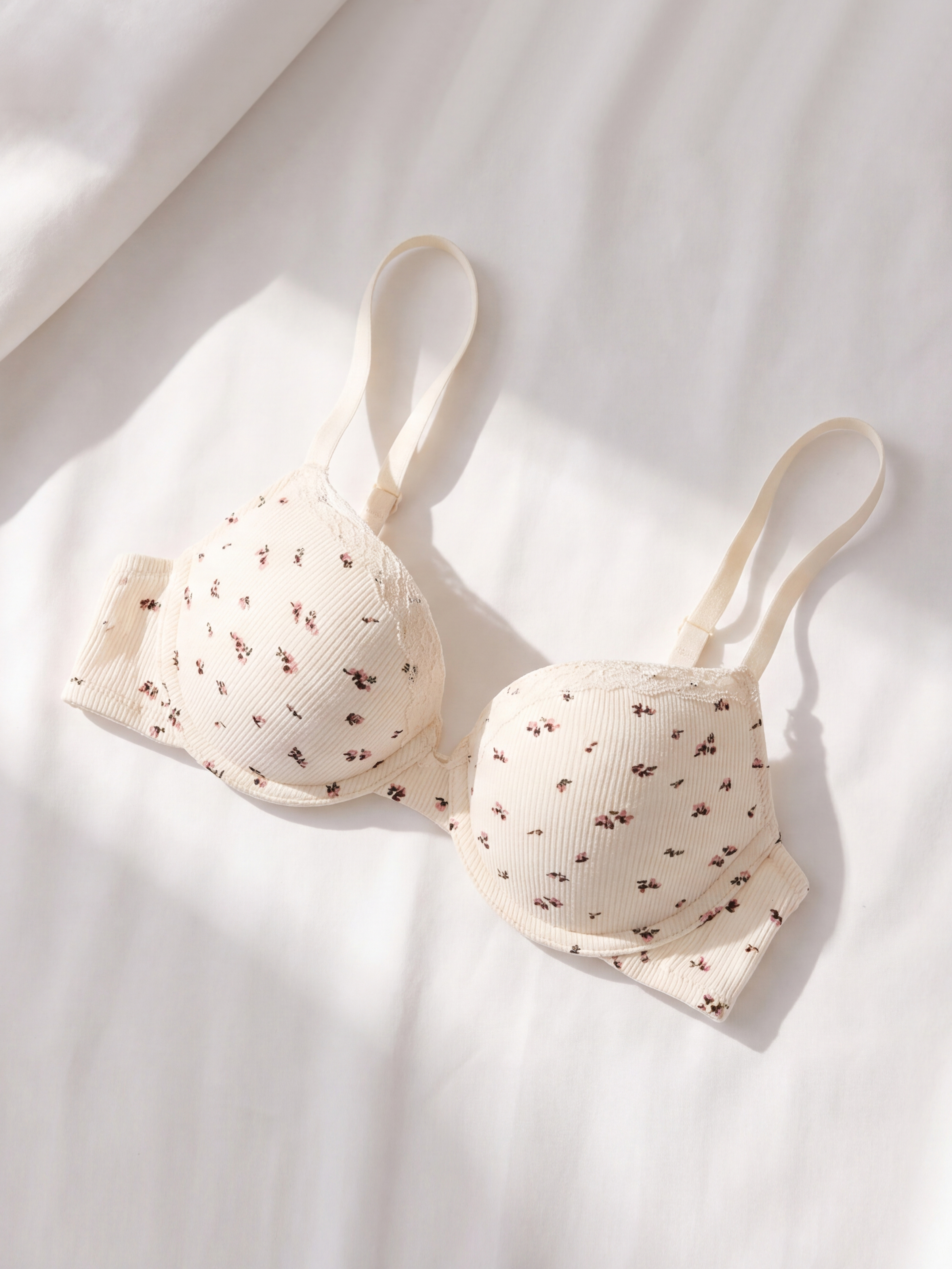 LCW DREAM Balenli Dolgulu Çiçekli Tişört Sütyen