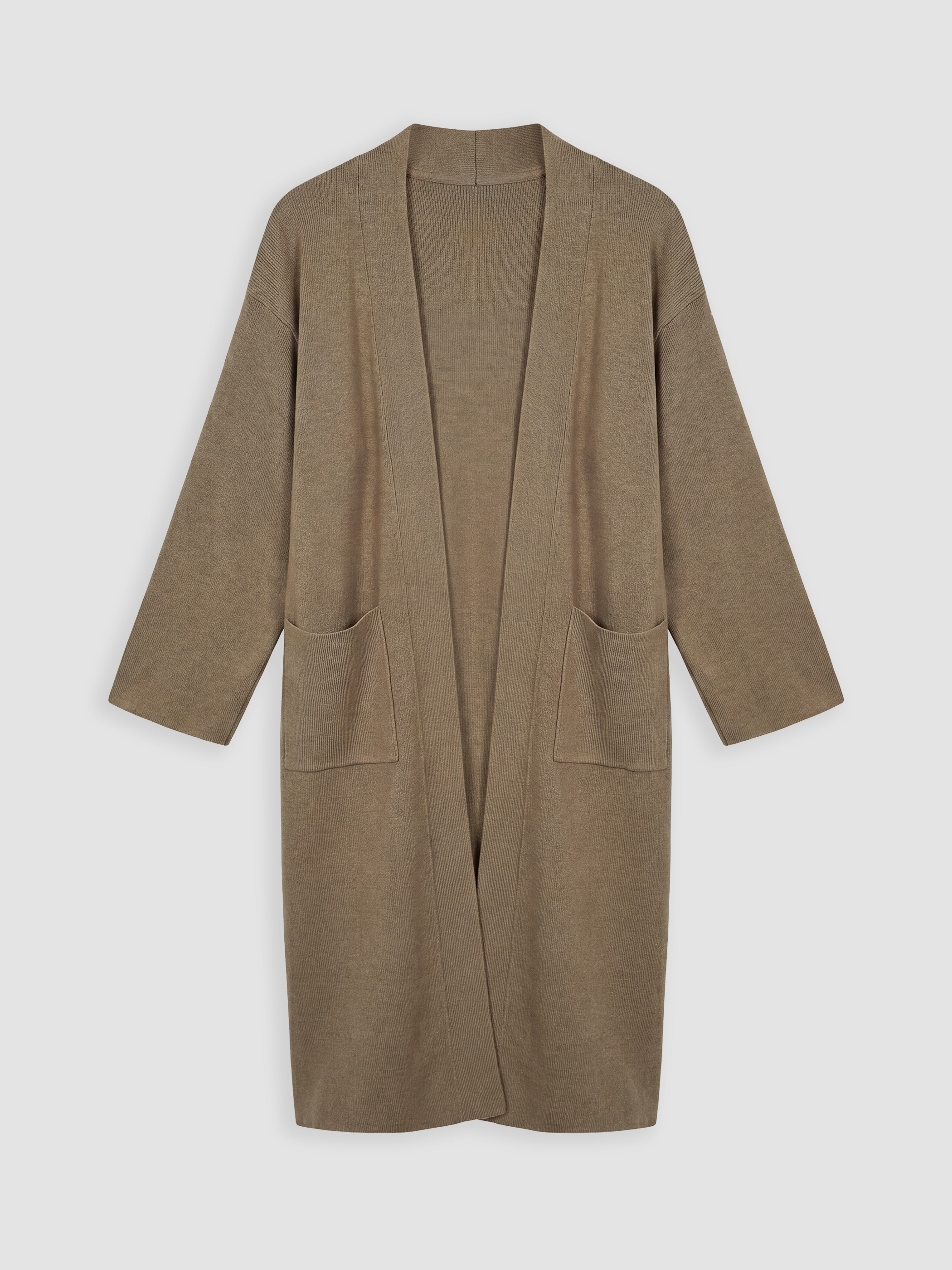 LCWAIKIKI Classic Şal Yaka Oversize Kadın Triko Hırka görsel 5