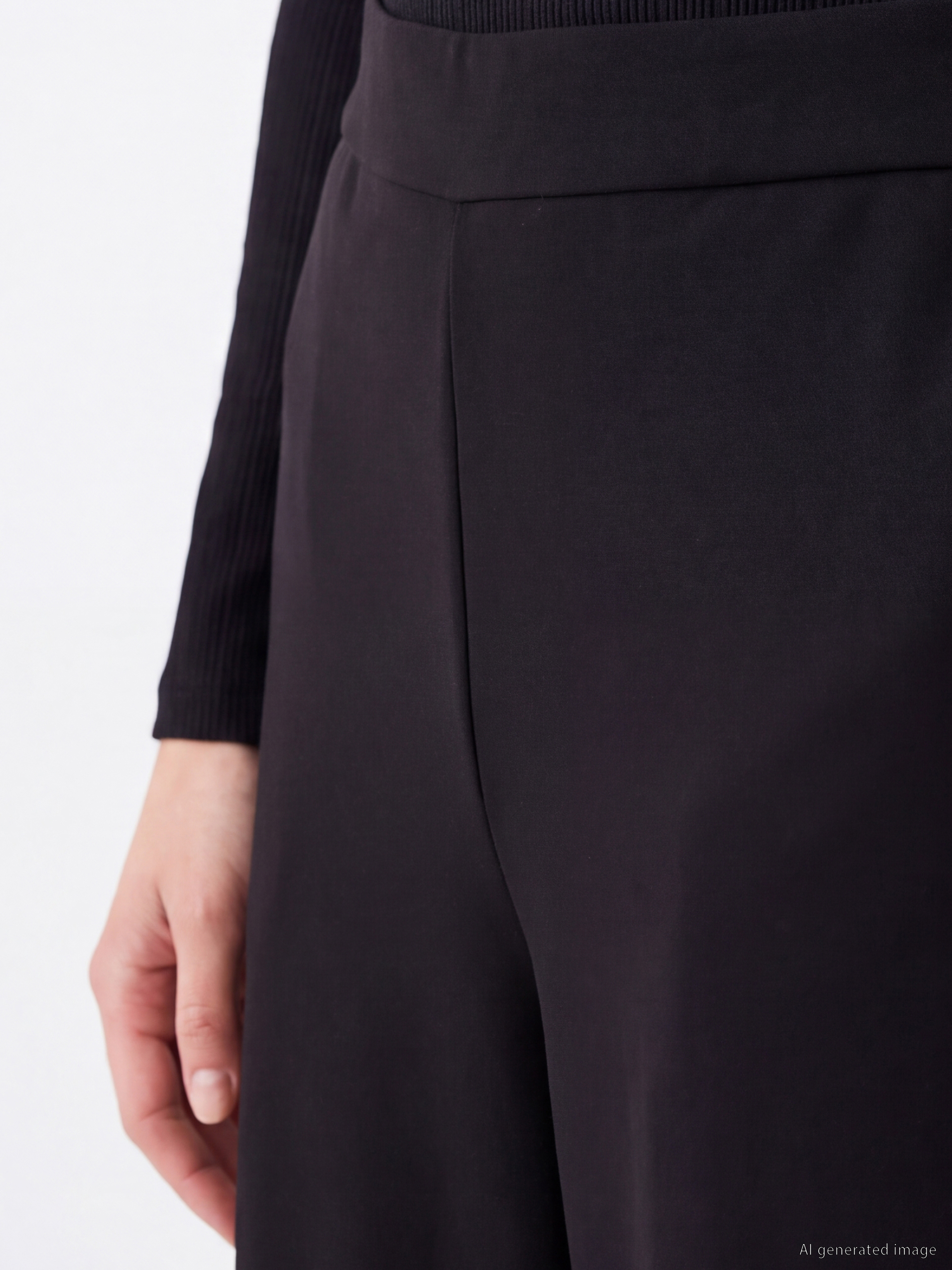 LCW Vision Beli Lastikli Soft Touch Kadın Eşofman Altı görsel 3