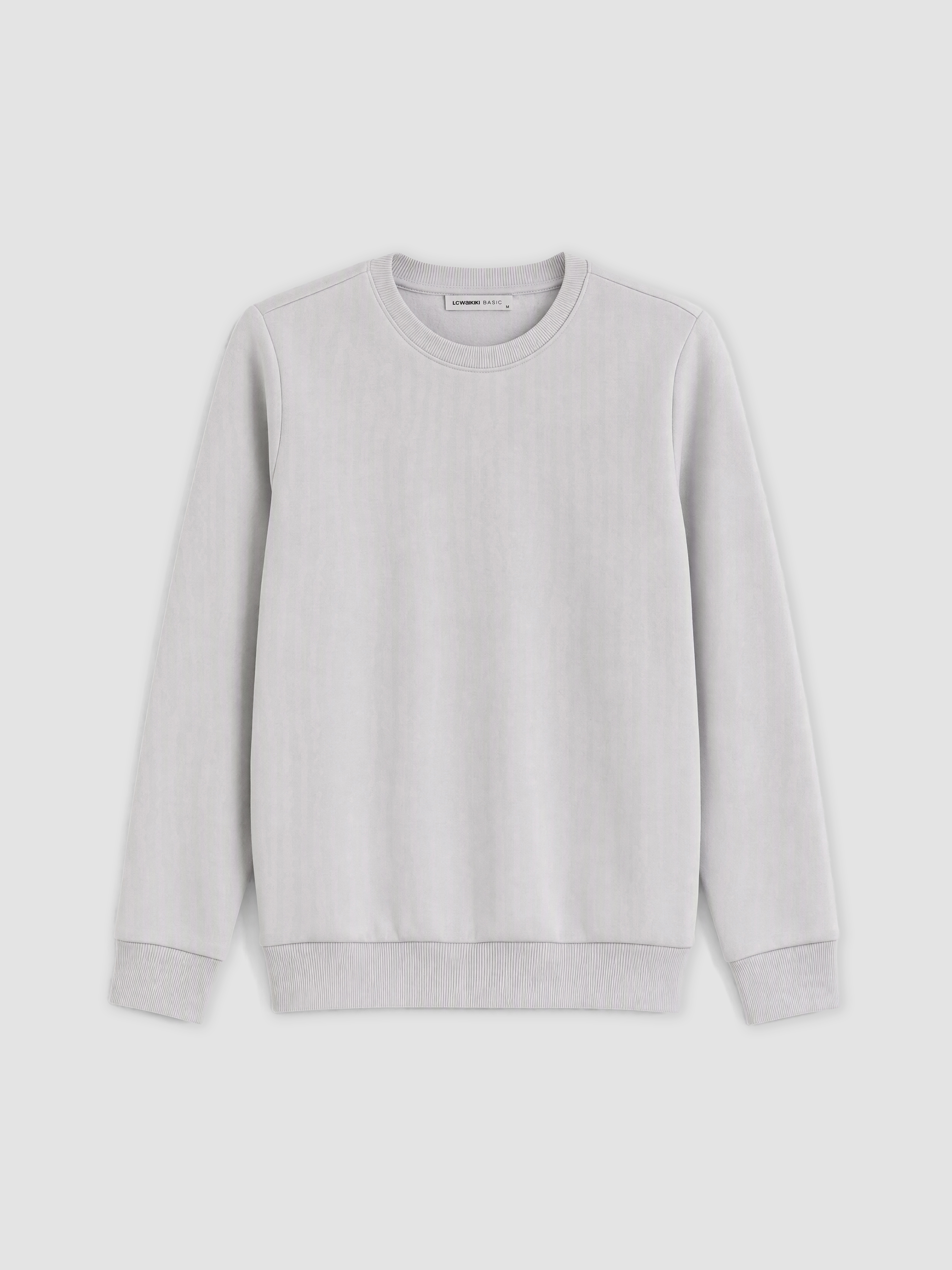 LCWAIKIKI Classic Bisiklet Yaka Erkek Kalın Sweatshirt görsel 4
