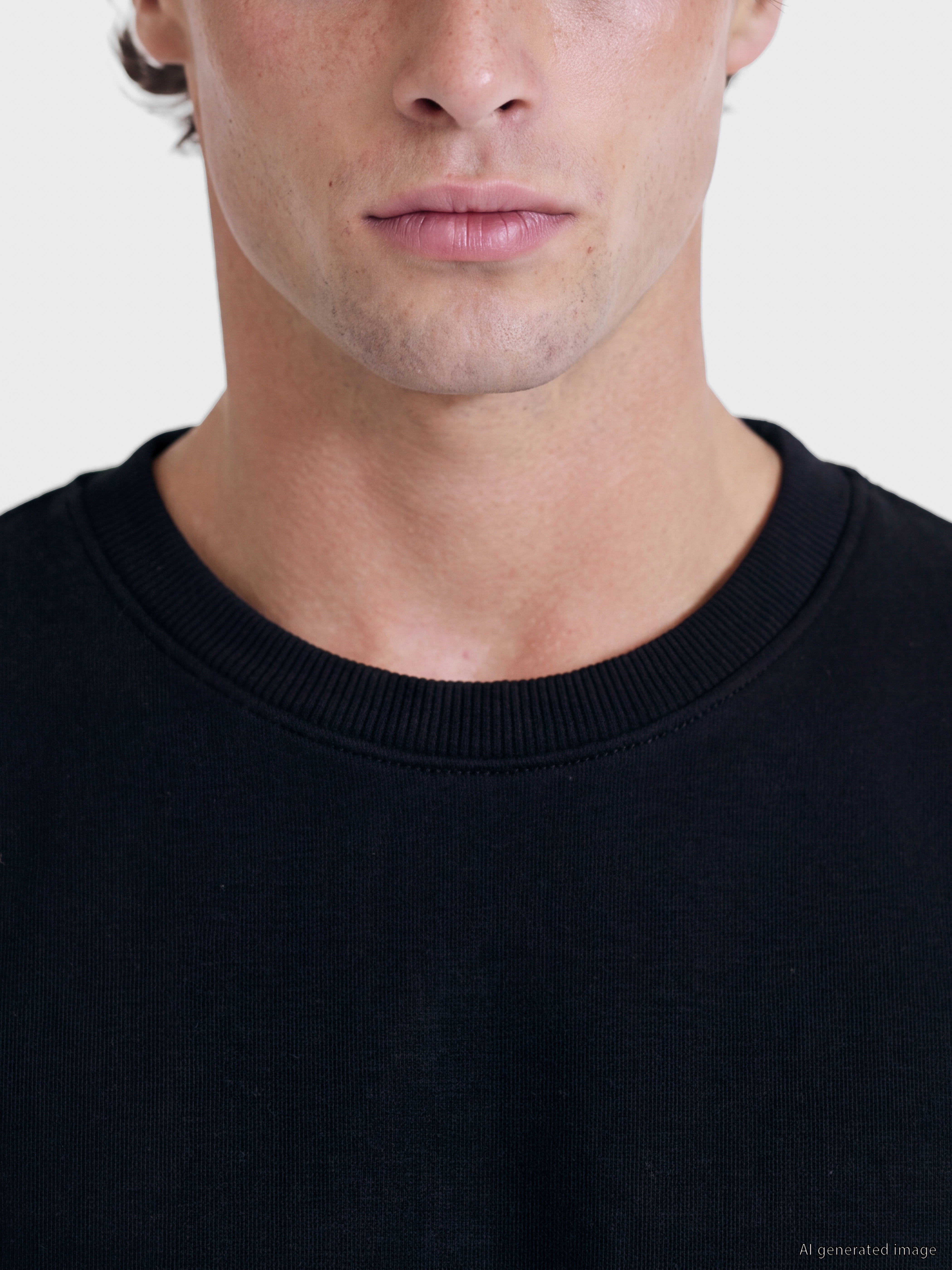 LCWAIKIKI Classic Bisiklet Yaka Erkek Kalın Sweatshirt görsel 3
