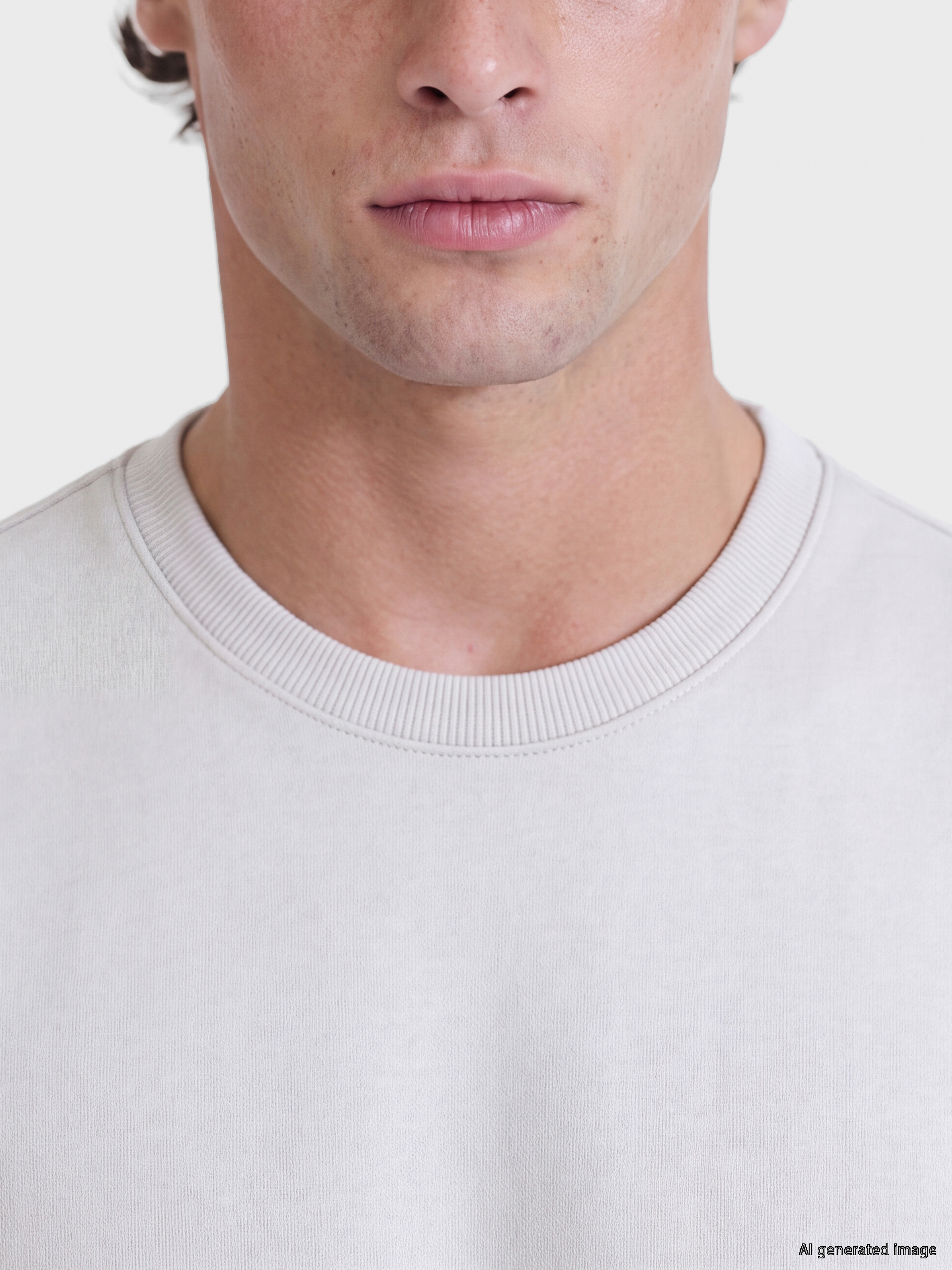 LCWAIKIKI Classic Bisiklet Yaka Erkek Kalın Sweatshirt görsel 3