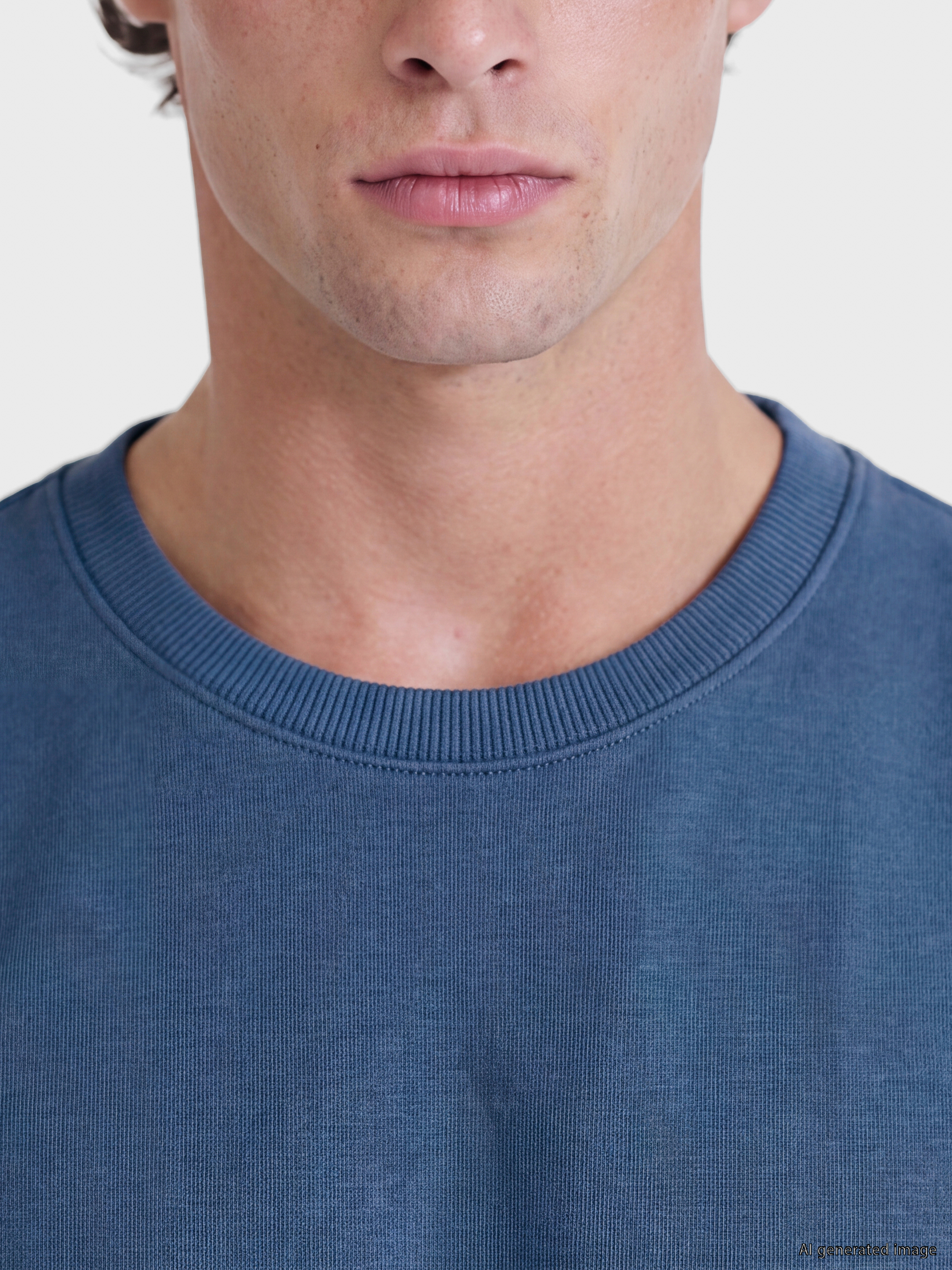 LCWAIKIKI Classic Bisiklet Yaka Erkek Kalın Sweatshirt görsel 3