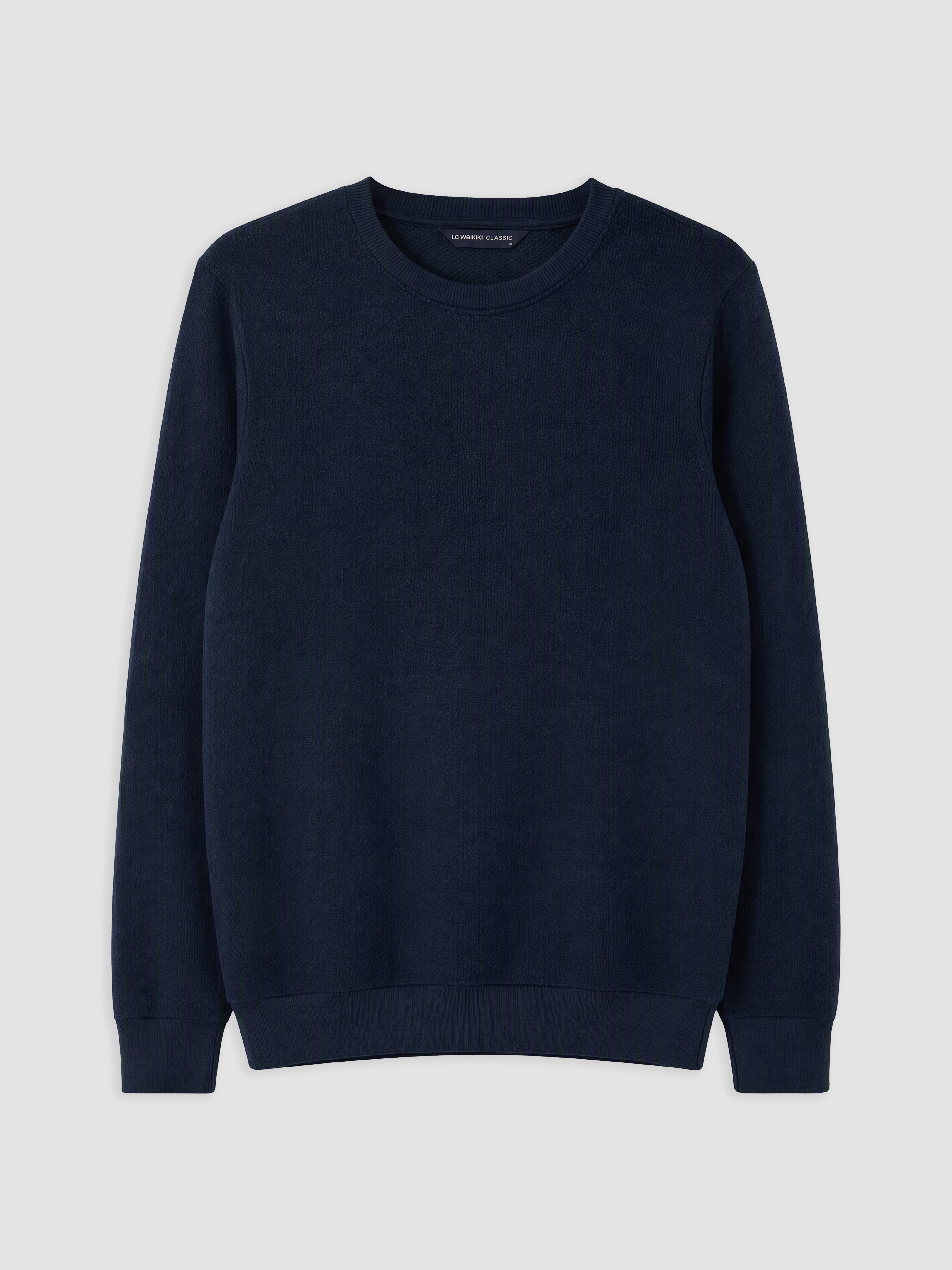 LCWAIKIKI Classic Bisiklet Yaka Erkek Sweatshirt görsel 4