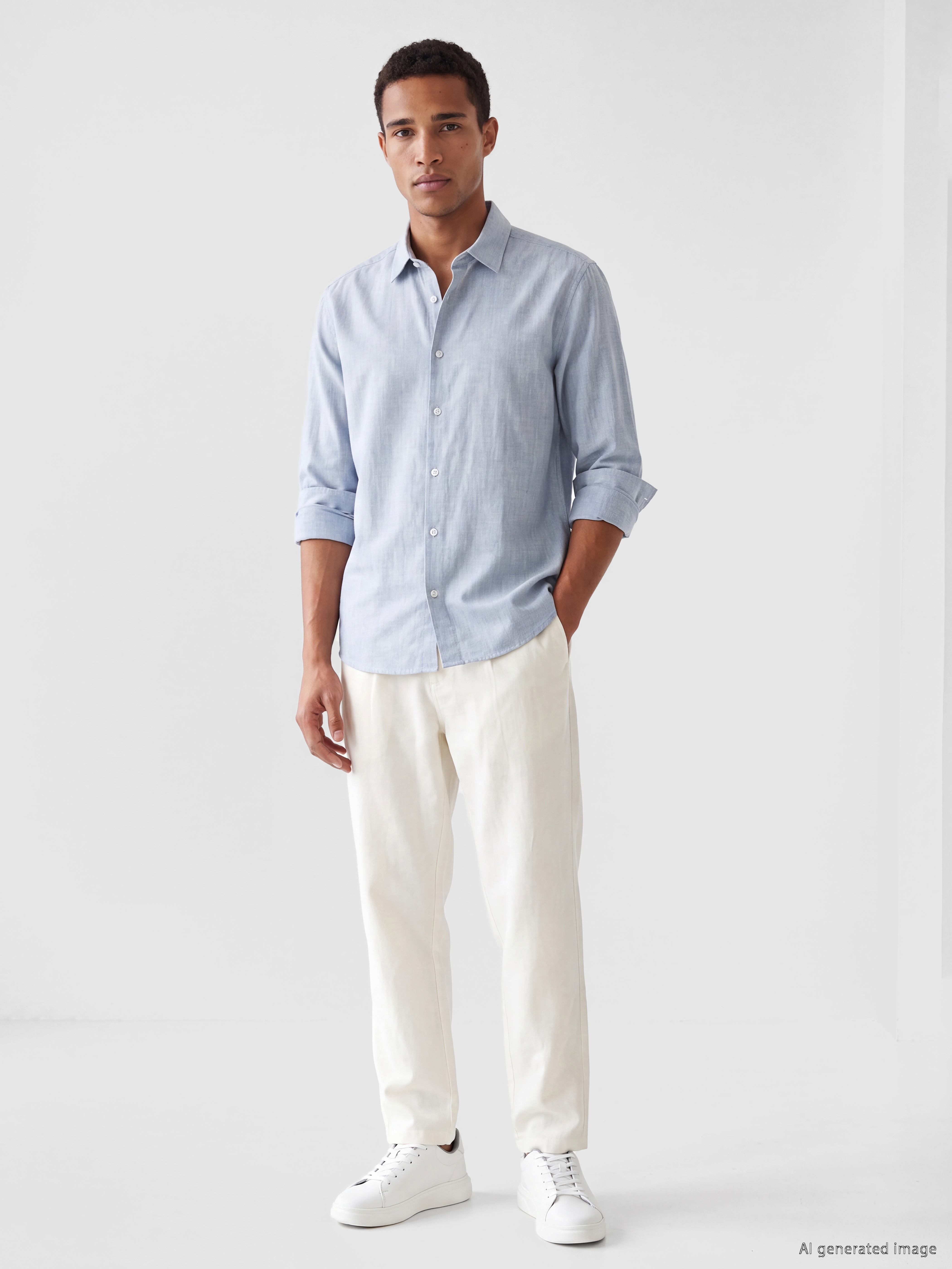 LCW Vision Regular Fit Armürlü Erkek Gömlek görsel 2