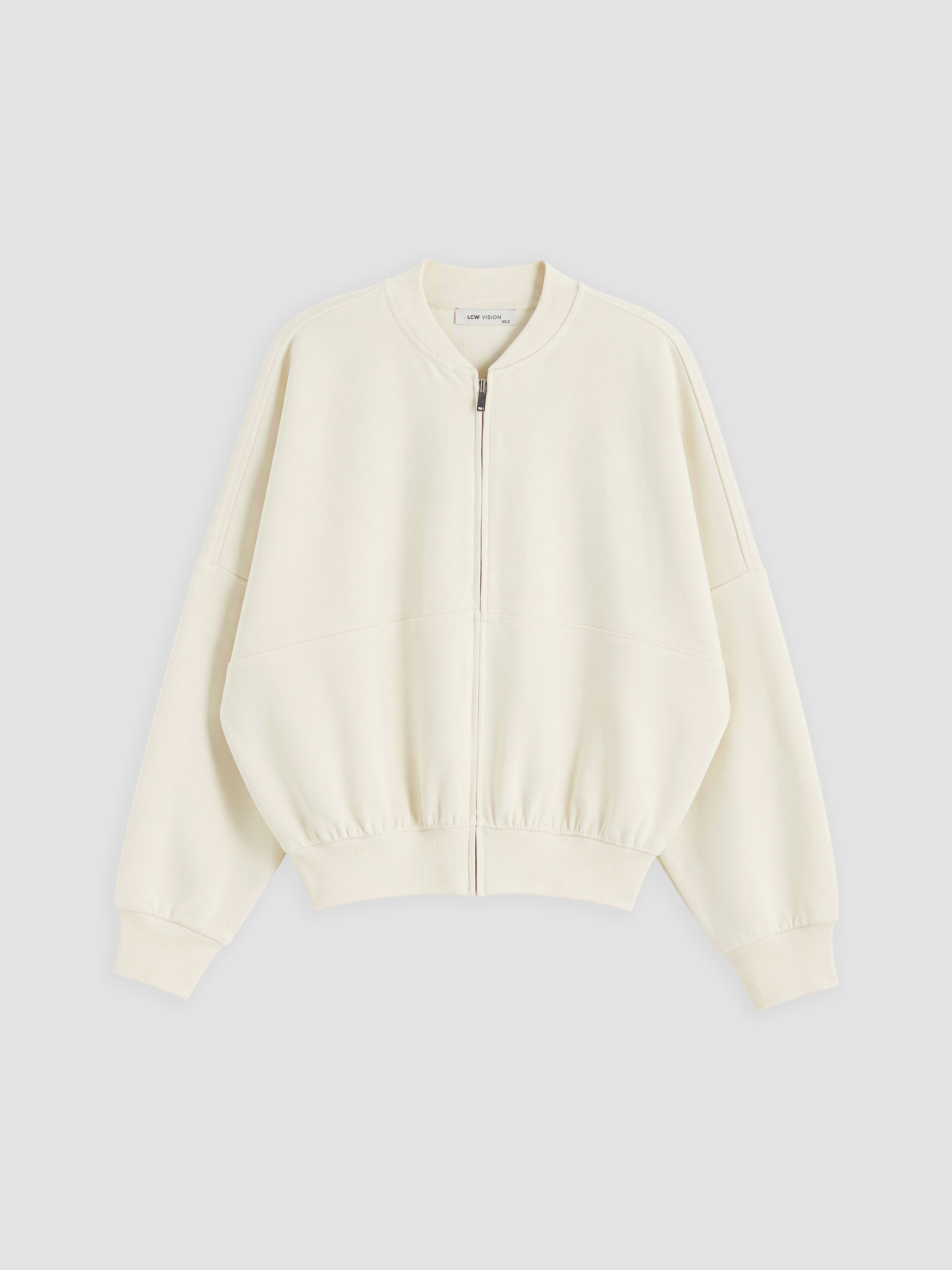 LCW Vision Oversize Kadın Fermuarlı Sweatshirt görsel 5