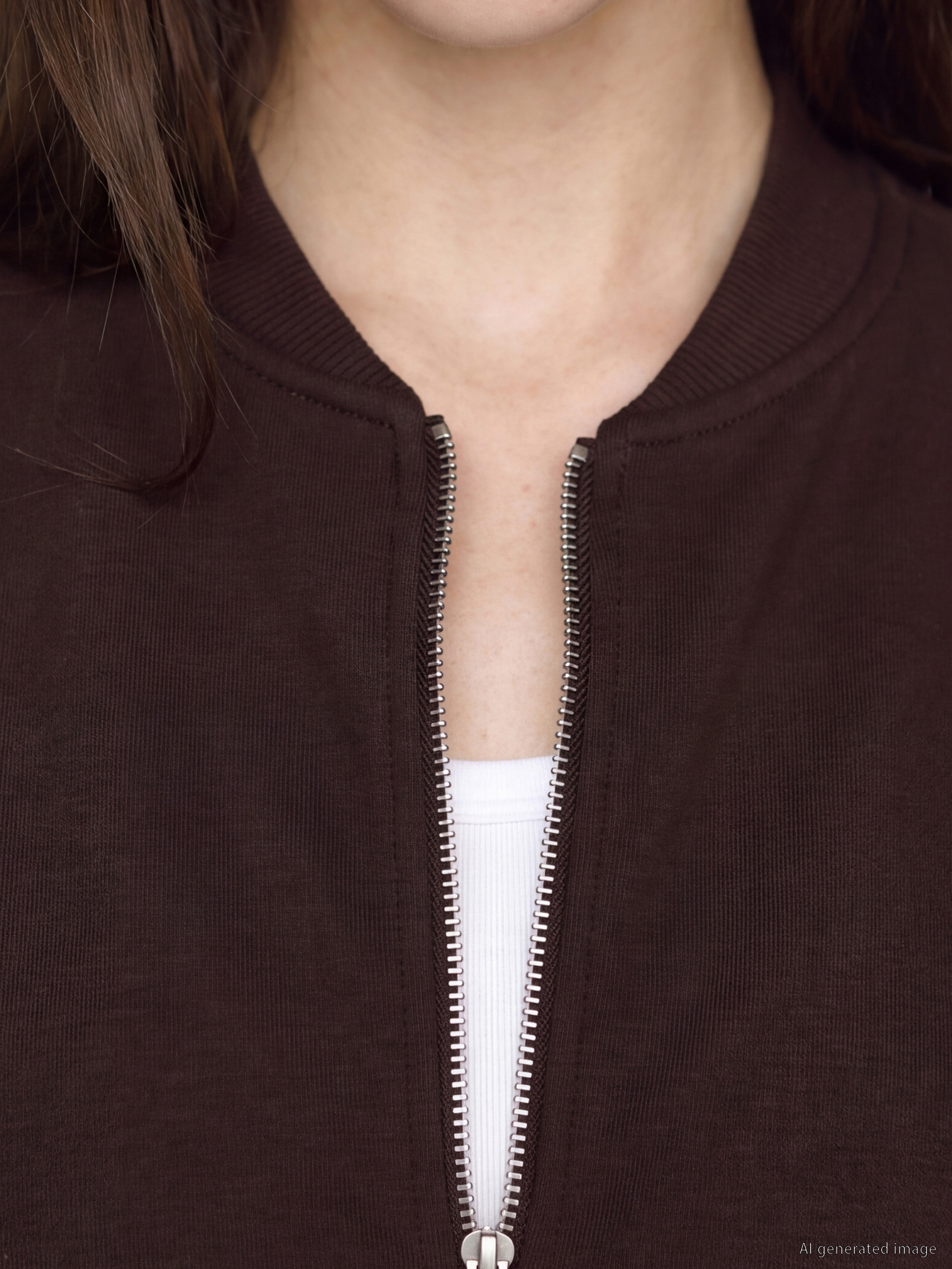 LCW Vision Oversize Kadın Fermuarlı Sweatshirt görsel 3