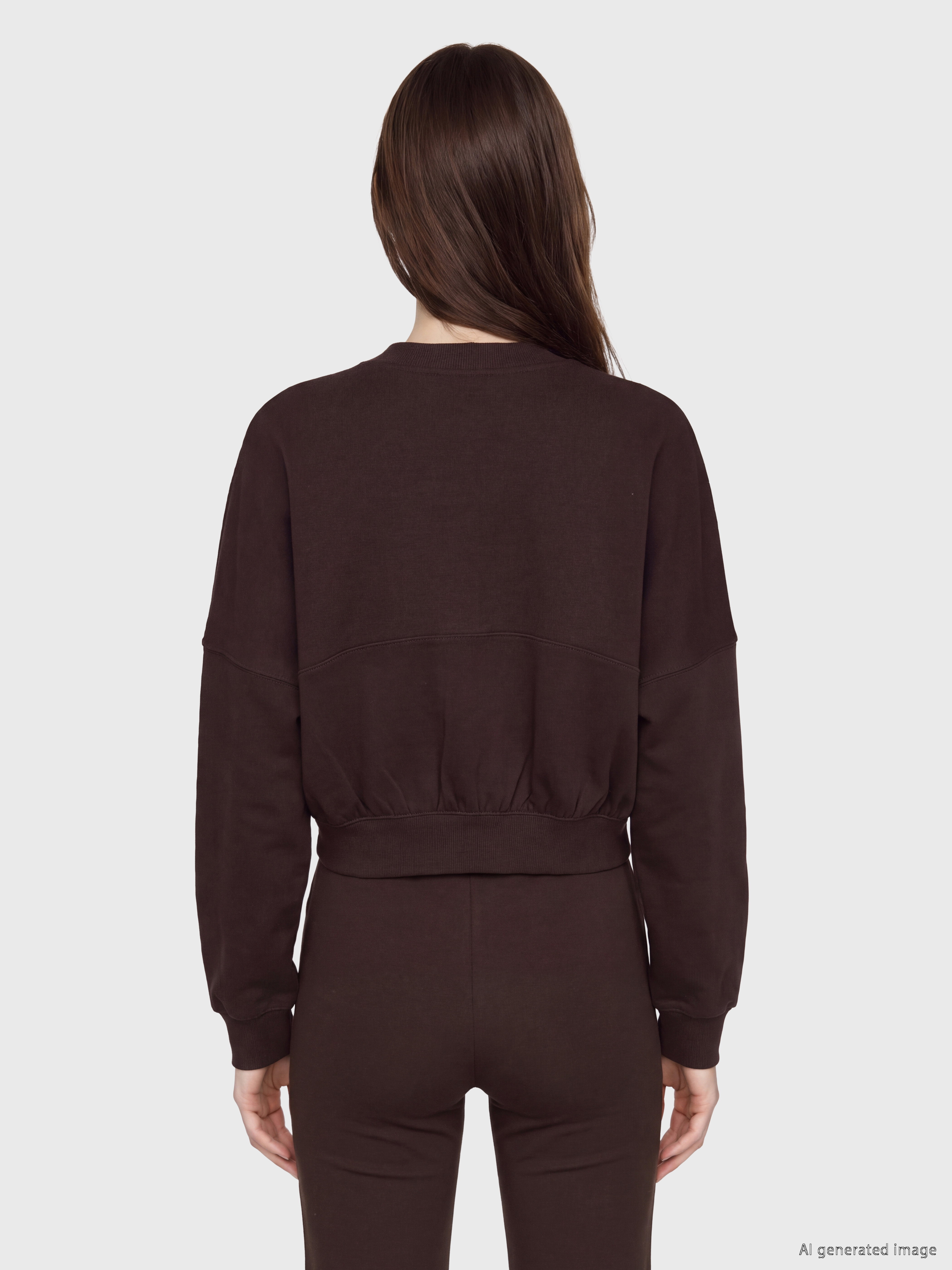 LCW Vision Oversize Kadın Fermuarlı Sweatshirt görsel 4